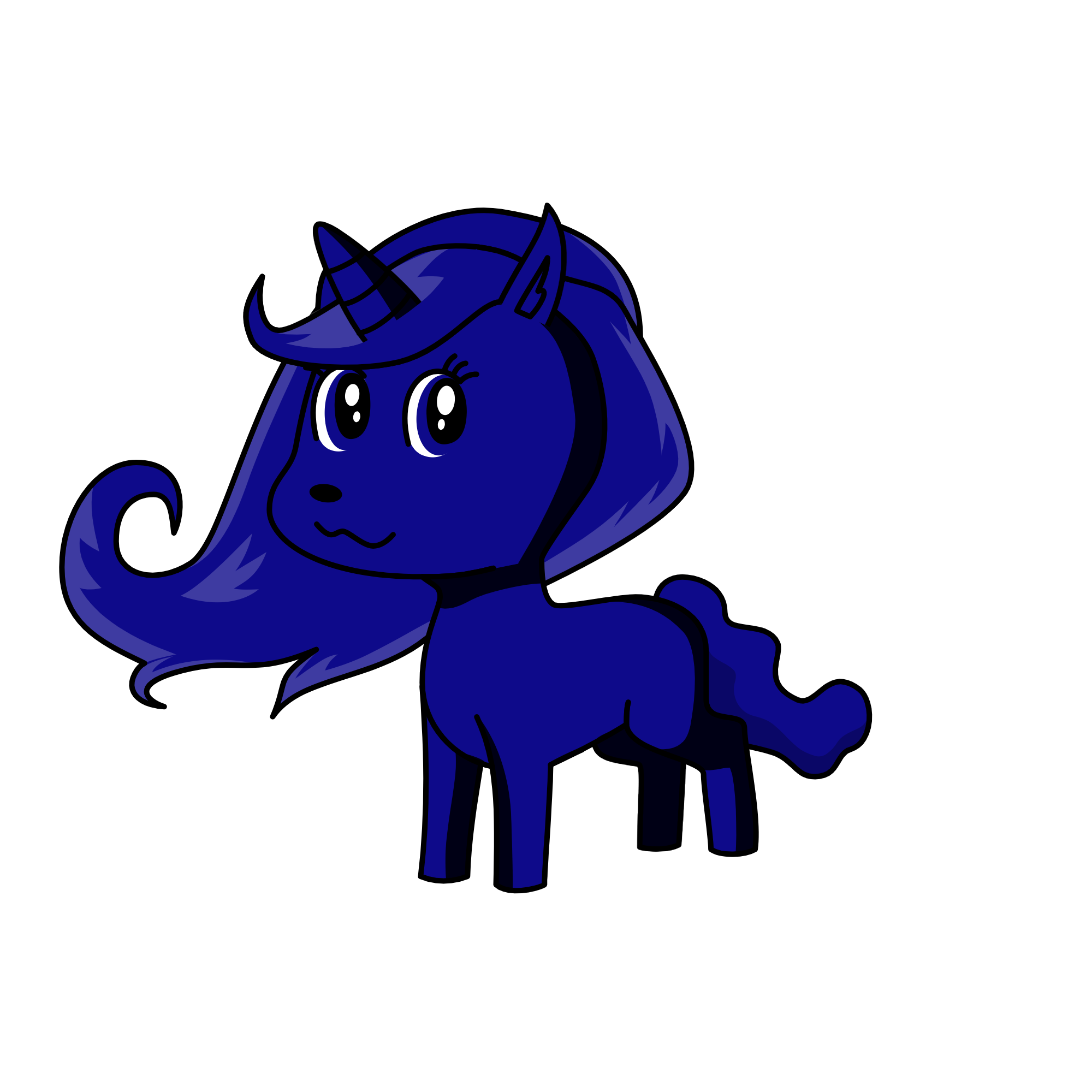 blueberry, the unicorn