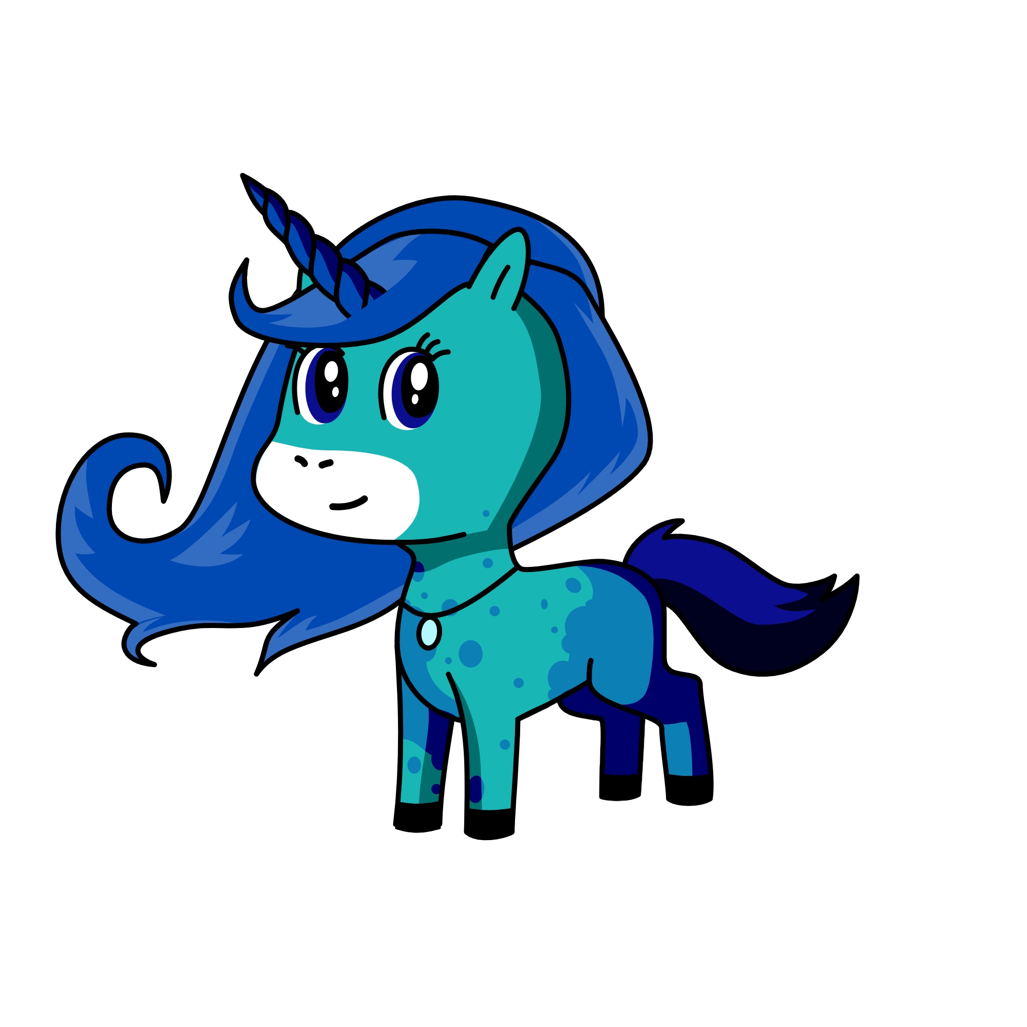 snow storm, the unicorn
