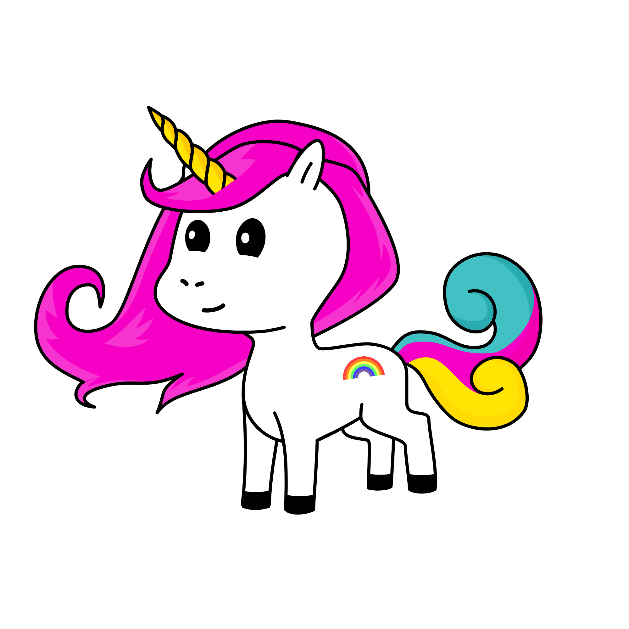 pink , the unicorn