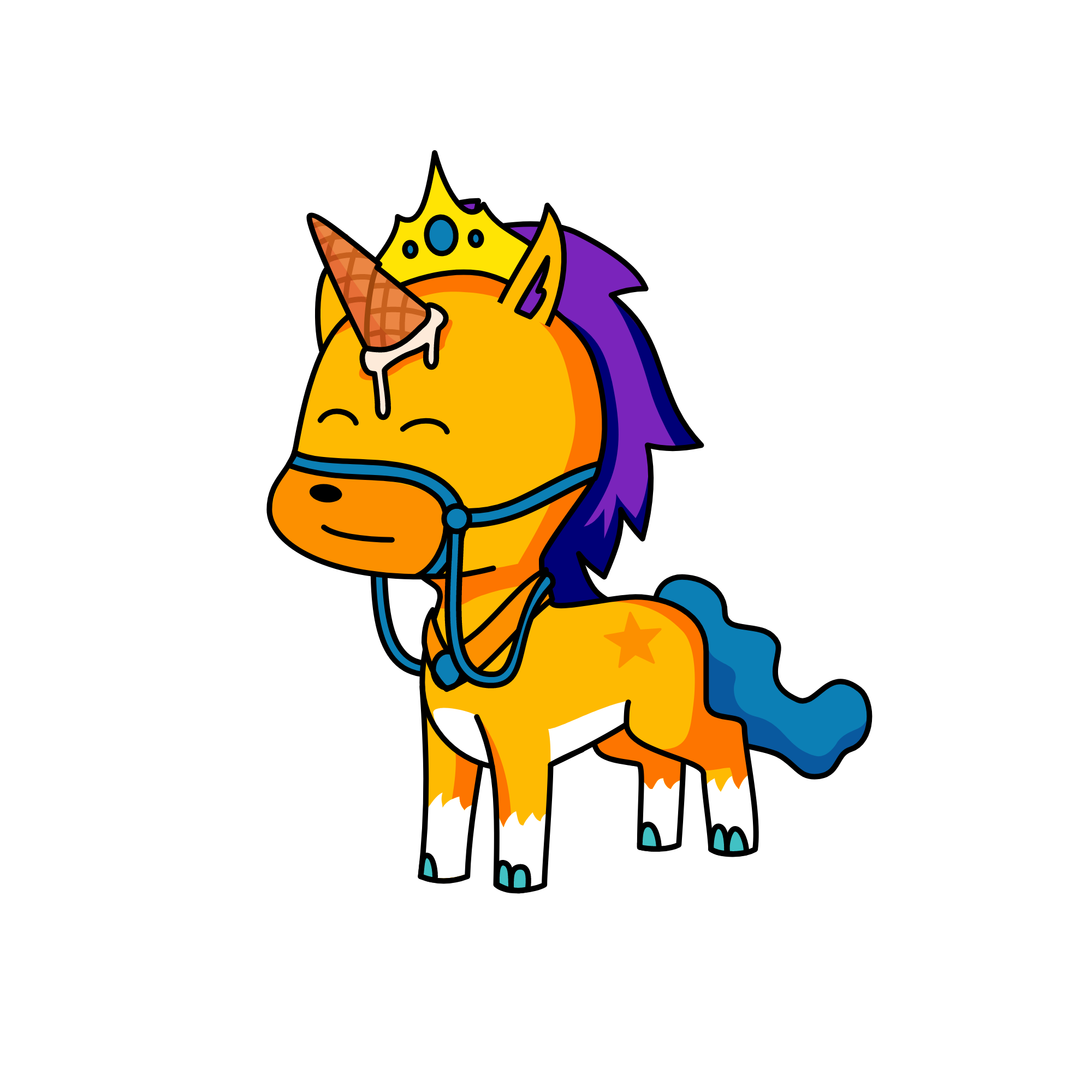 The princess of the ICECREAM, the unicorn