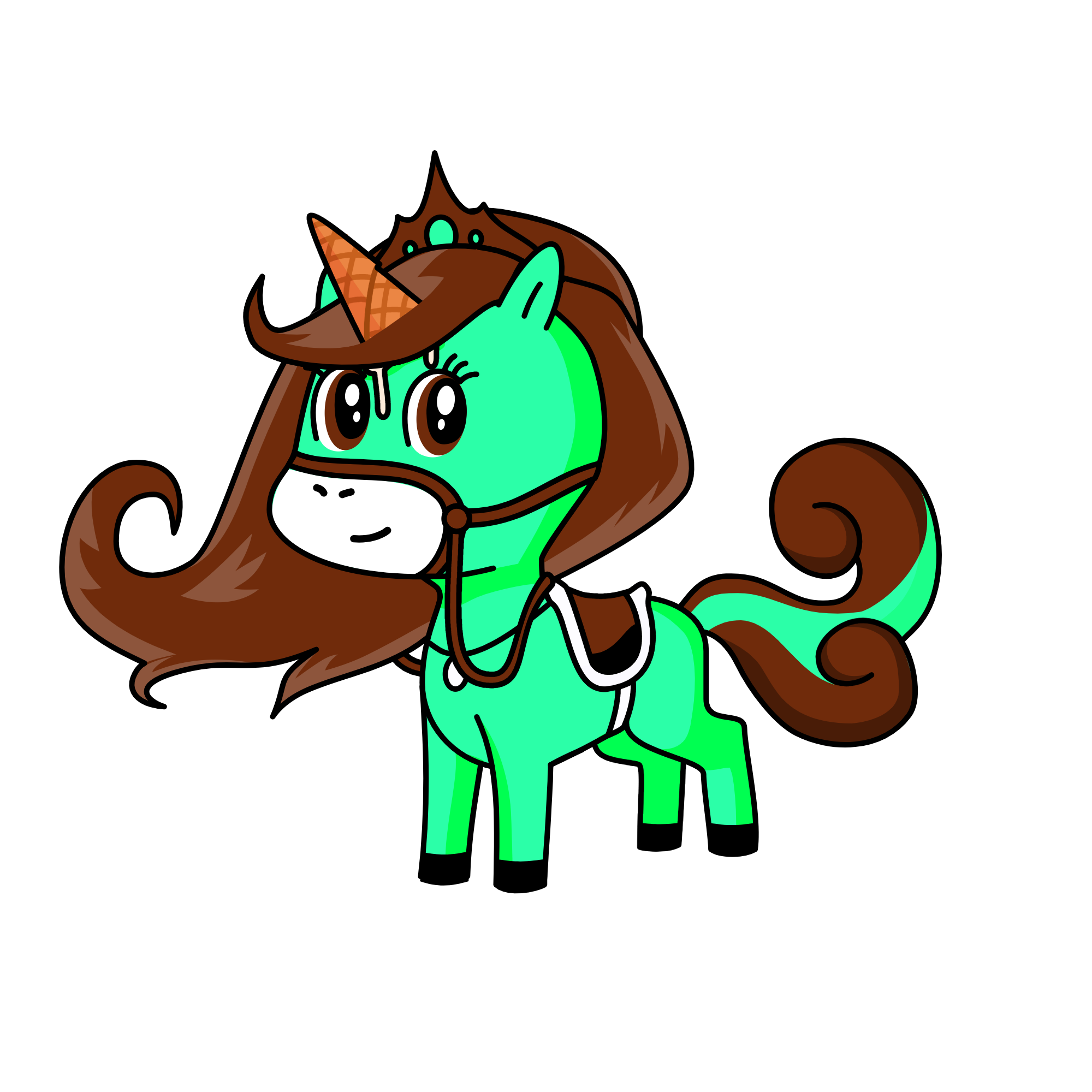 Minty, the unicorn