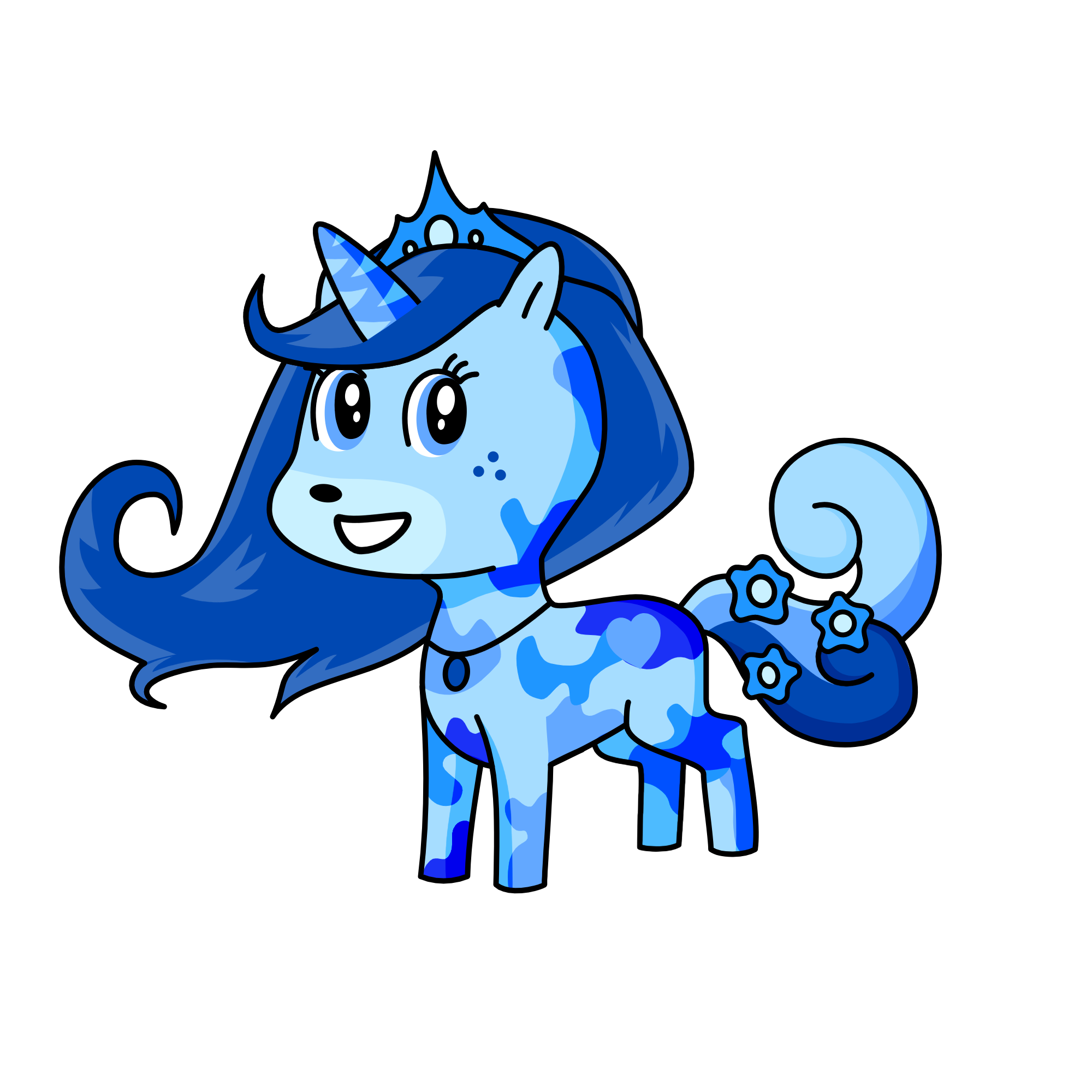 Bluacorn, the unicorn