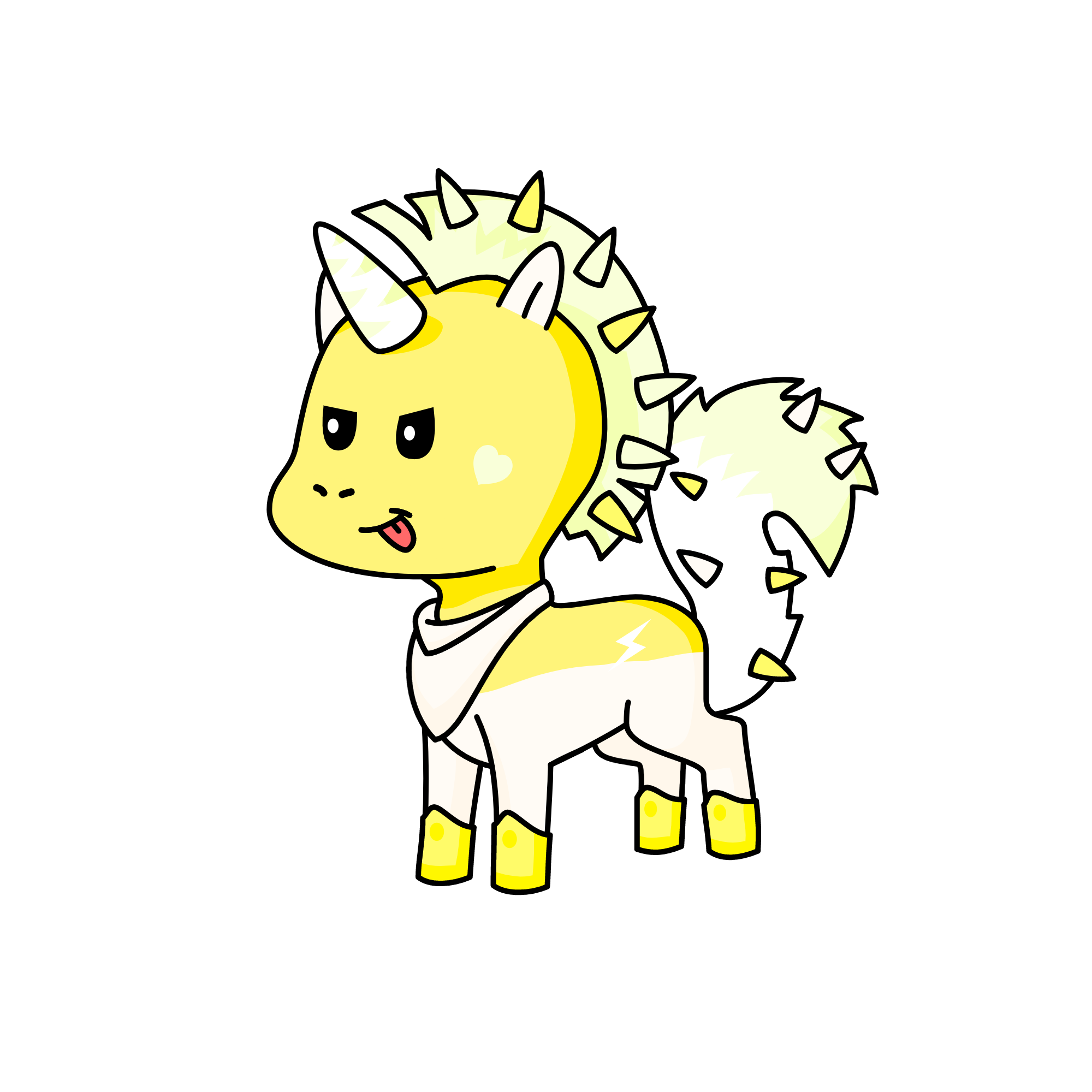 Golden, the unicorn