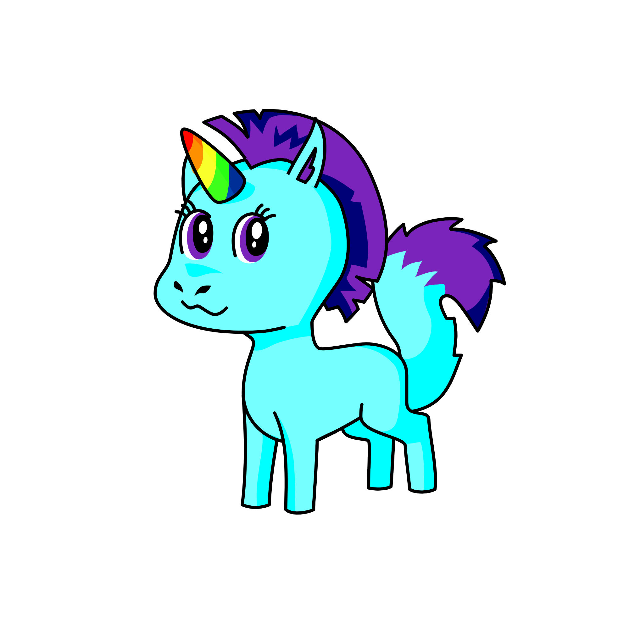 sweet cupcake, the unicorn