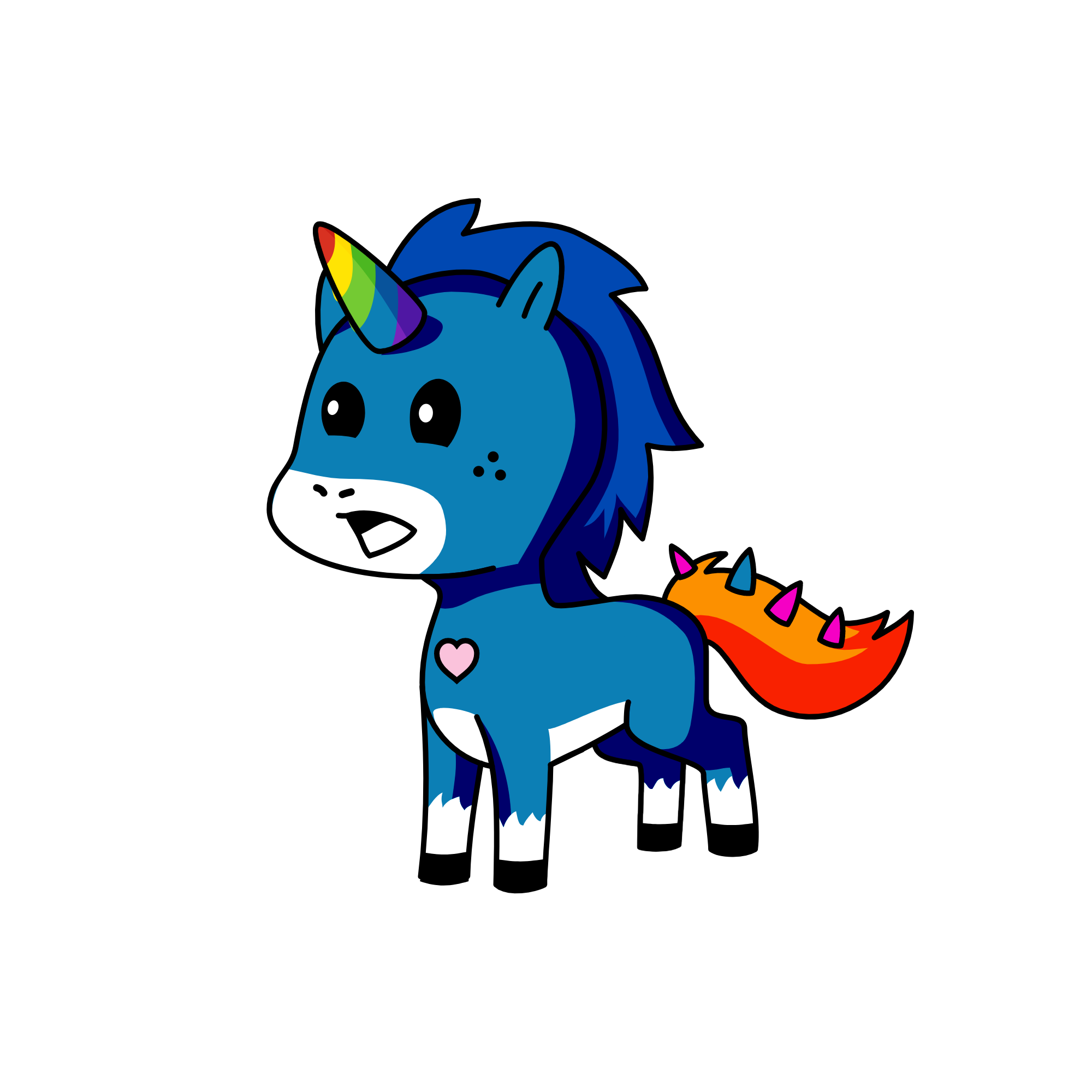 Blue Unciorn, the unicorn