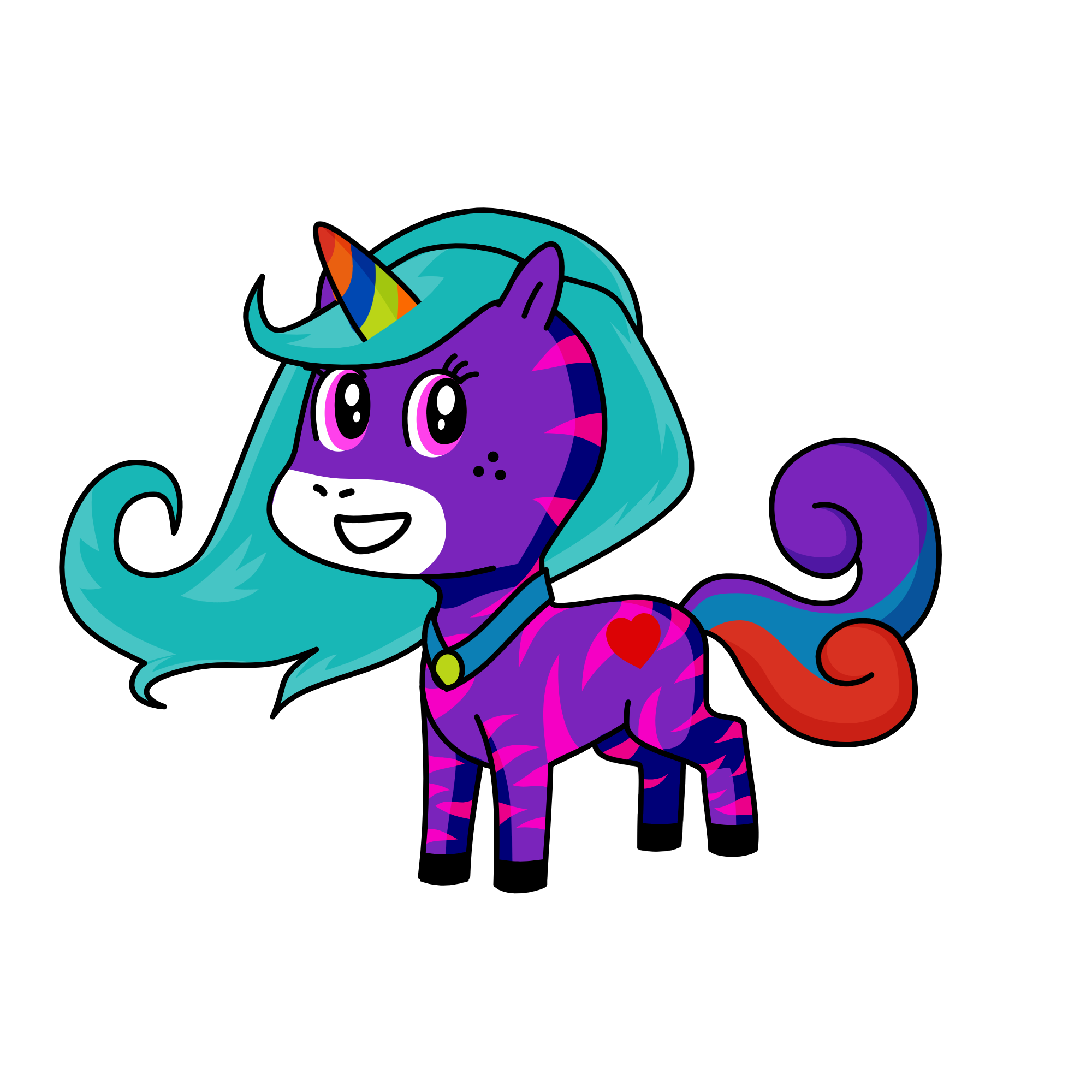 elle diamond heart, the unicorn