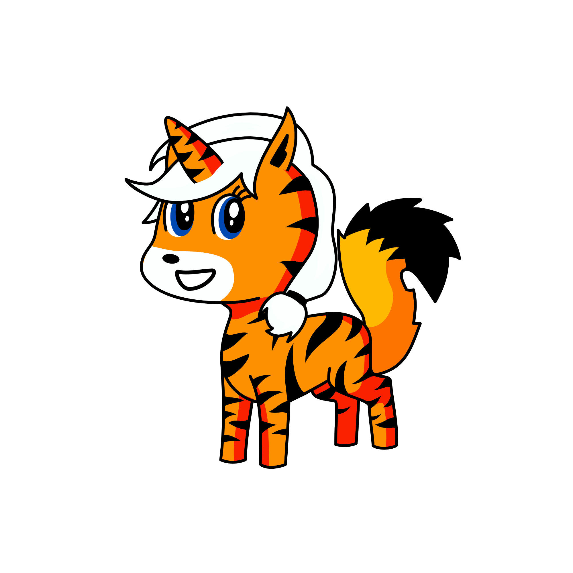 tiger, the unicorn