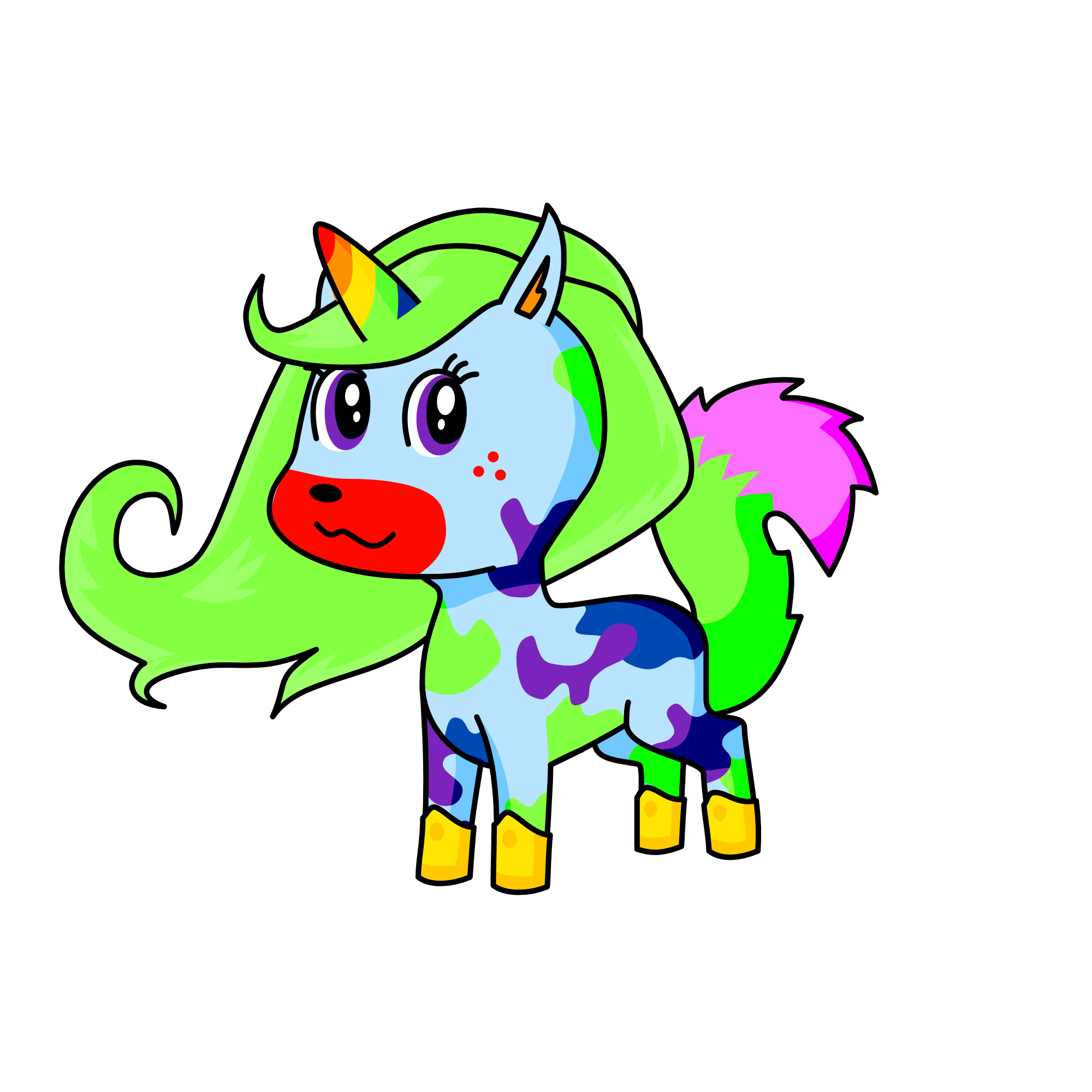 sherbert slushie, the unicorn