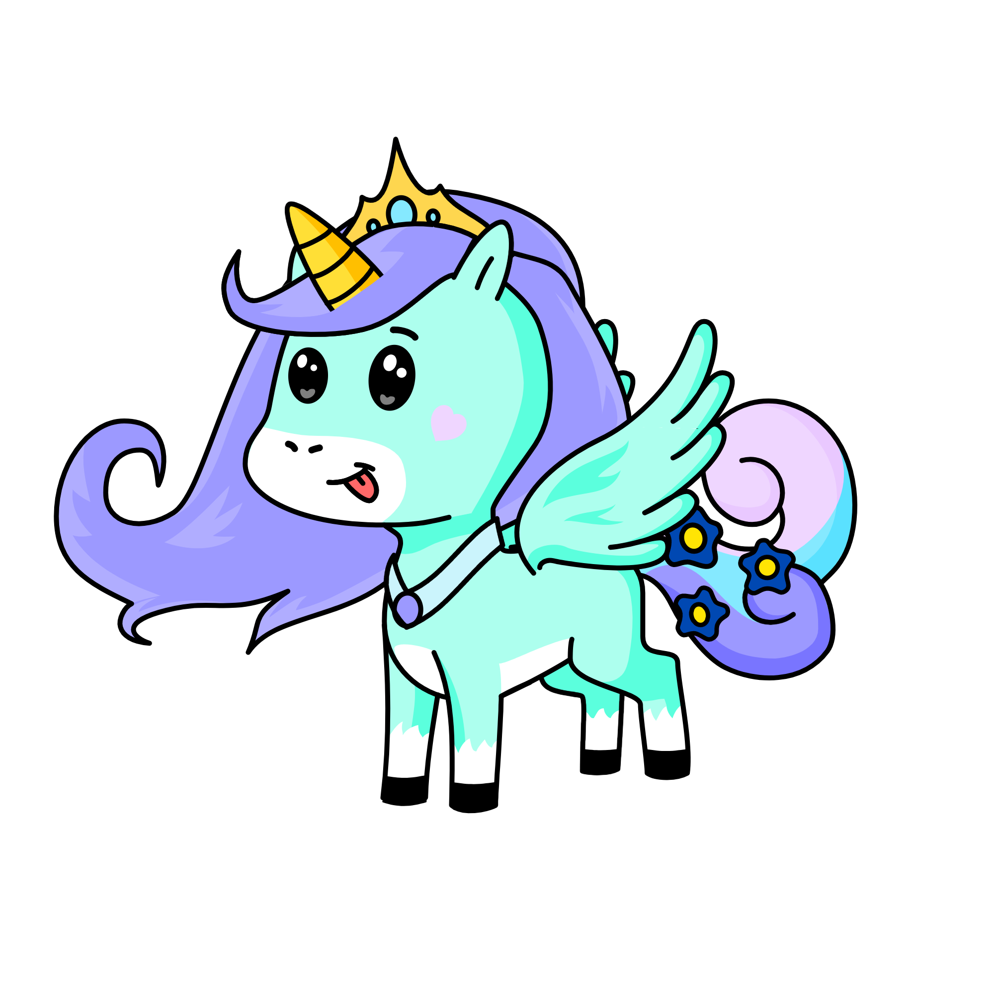 Sparkles, the unicorn