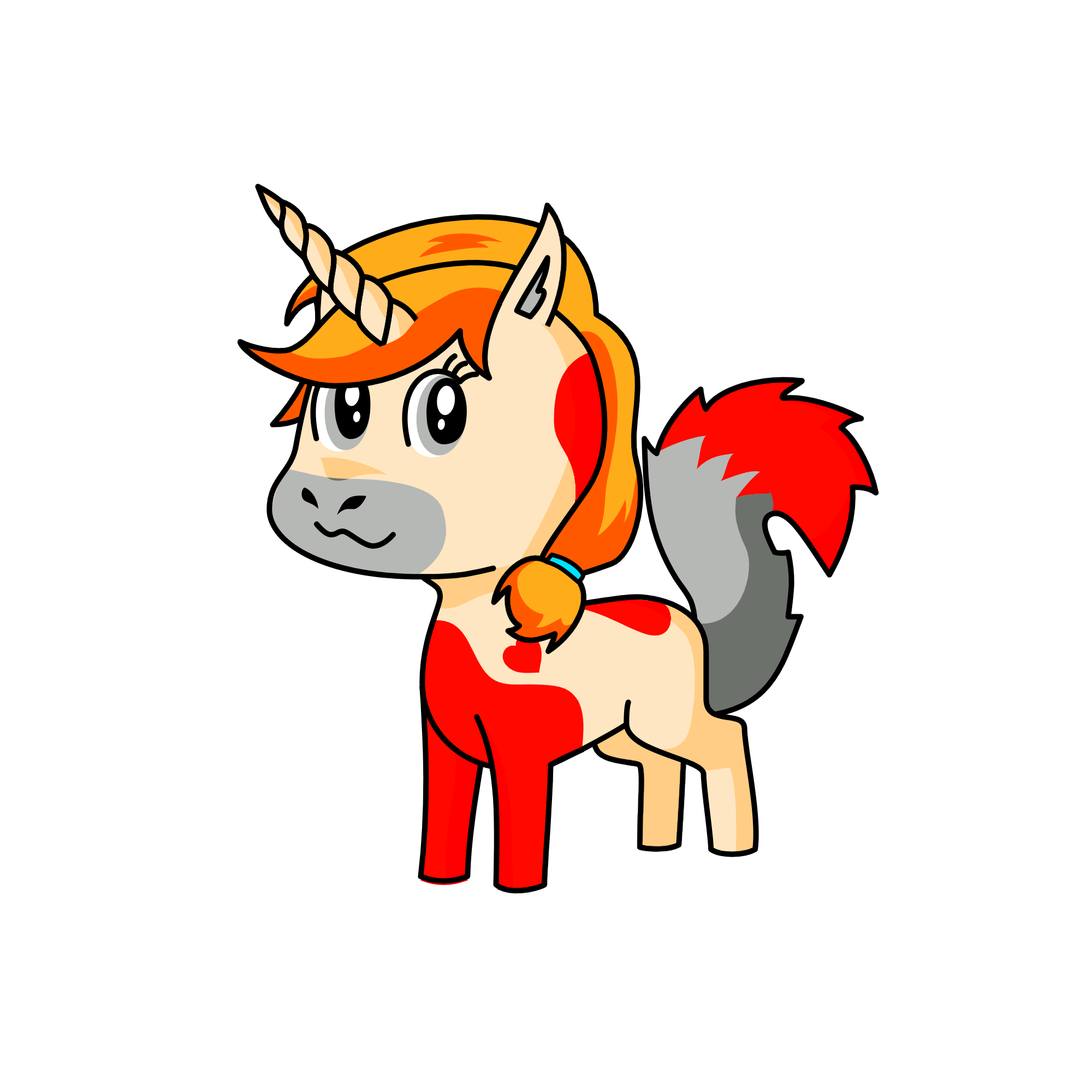 golden, the unicorn