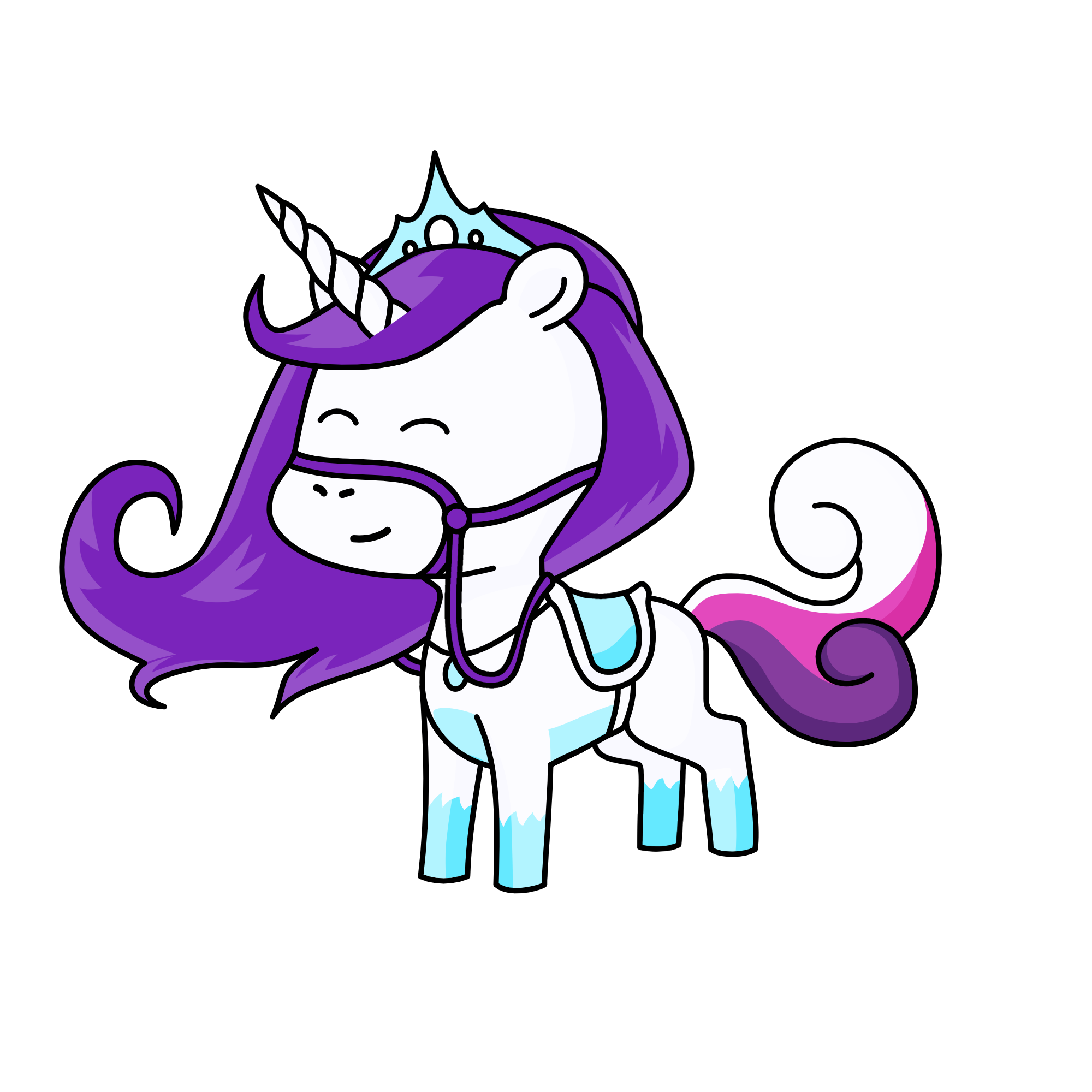 Ice princess, the unicorn