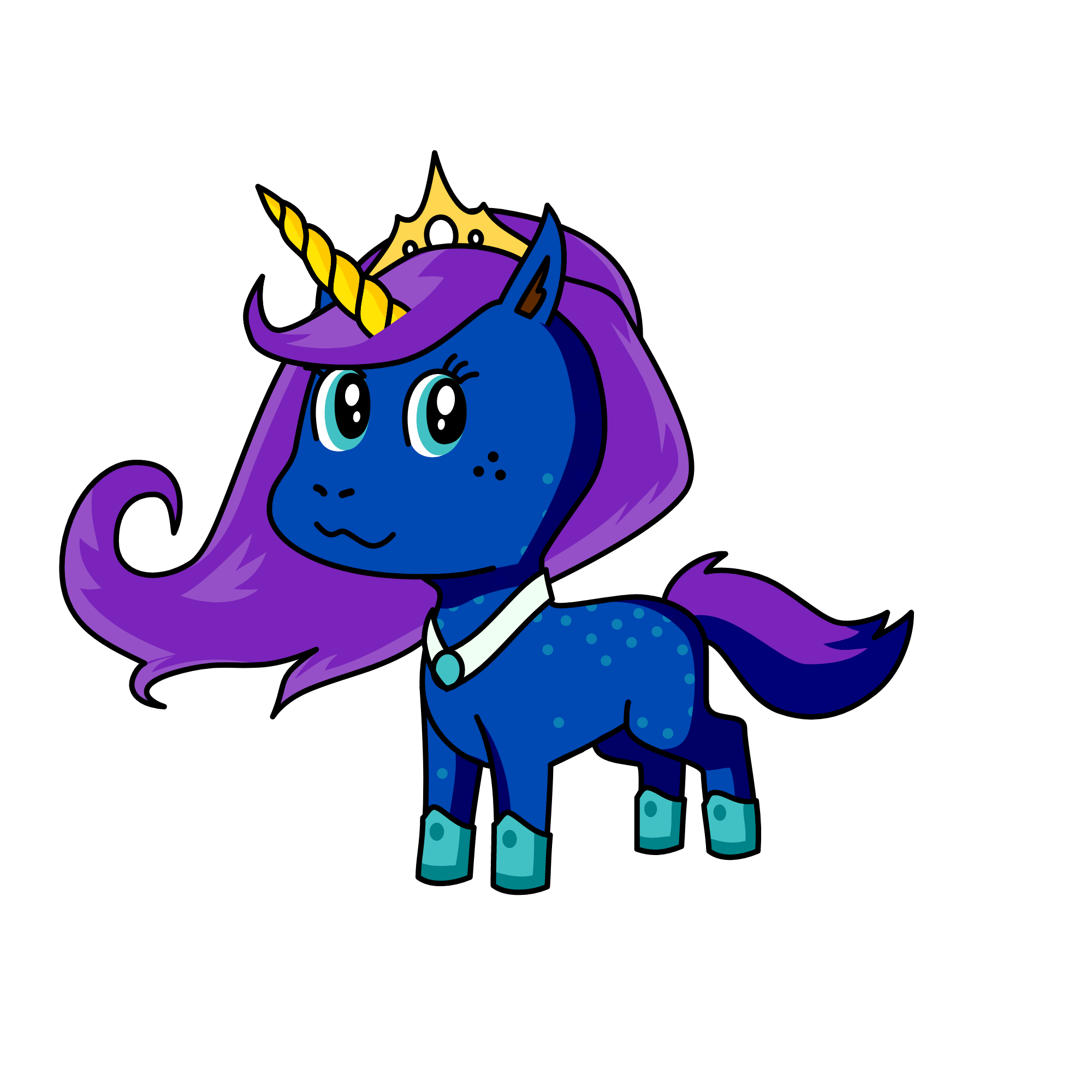 Princess Fave Colors, the unicorn