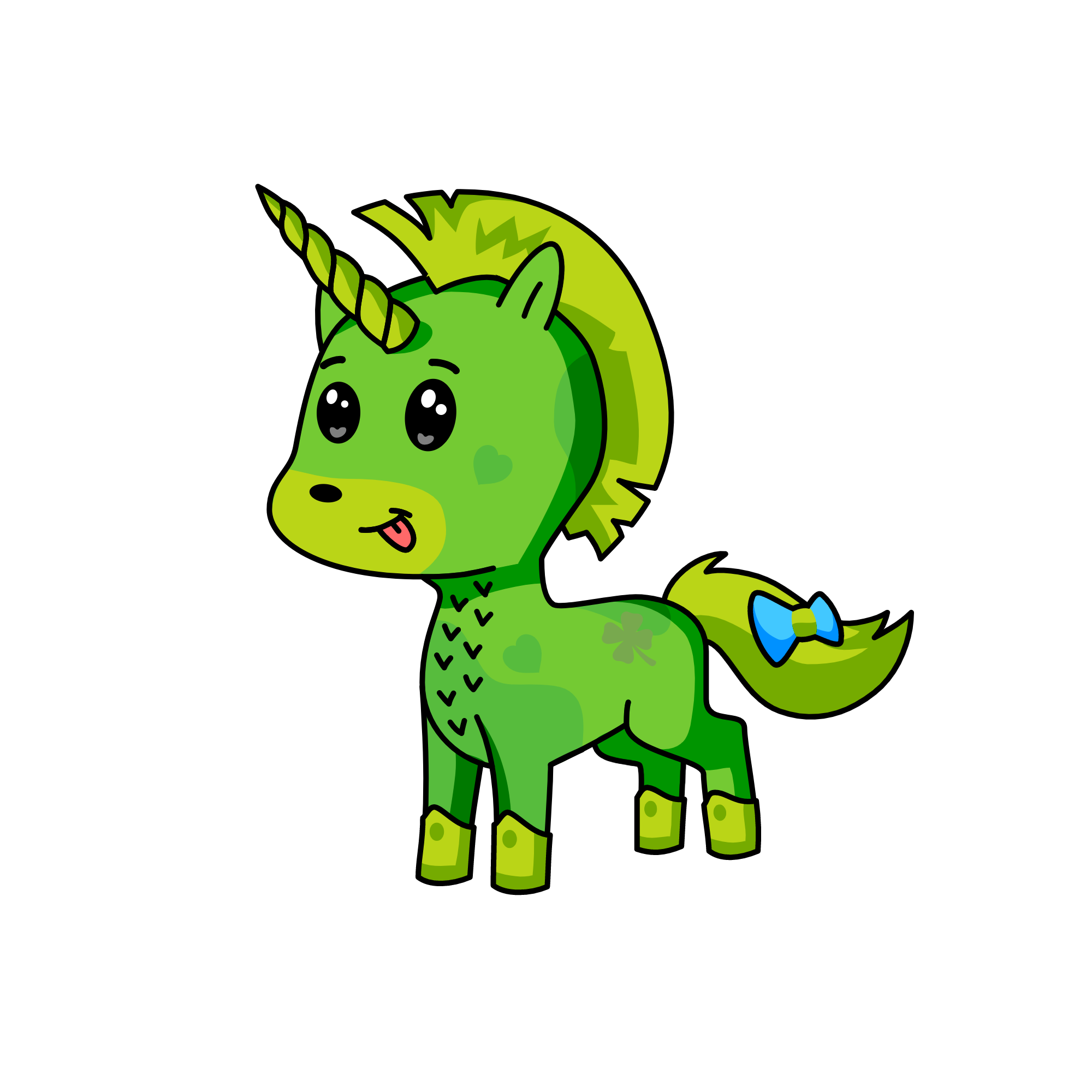 greeny, the unicorn
