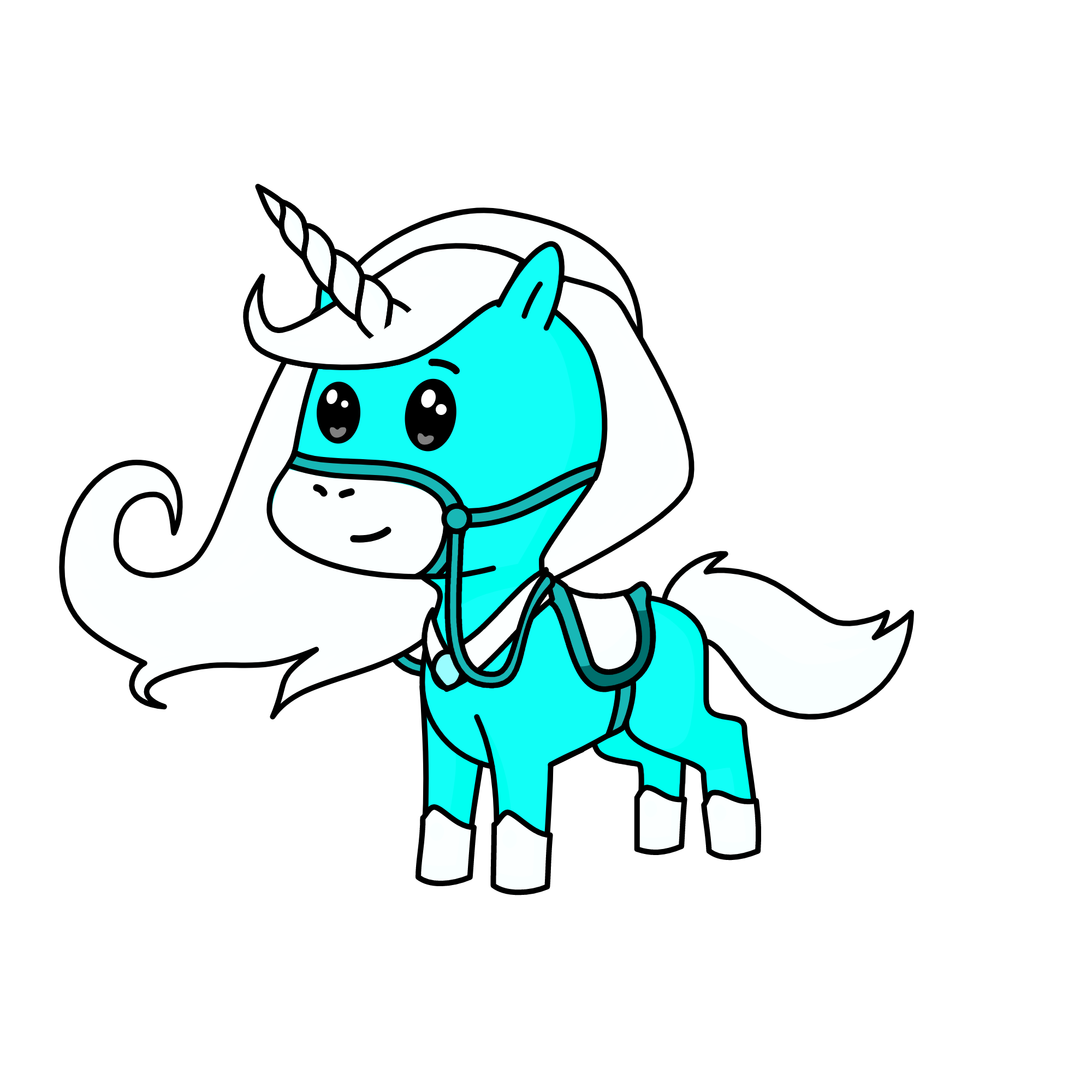 snowy, the unicorn