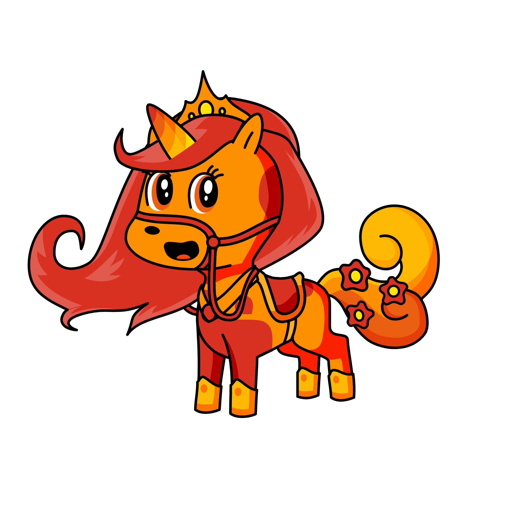 FIRE PRINCESSE, the unicorn
