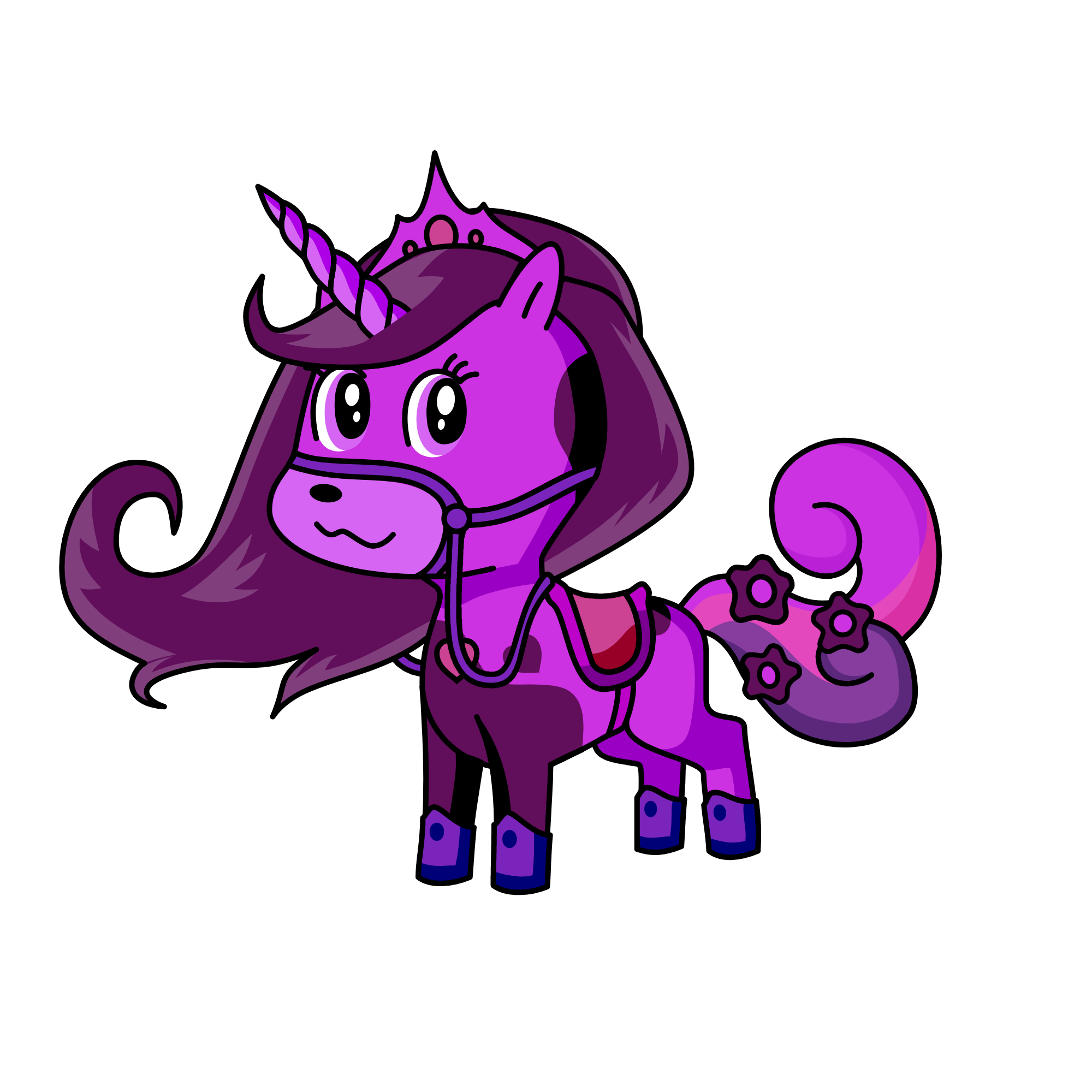 Princess Violet , the unicorn