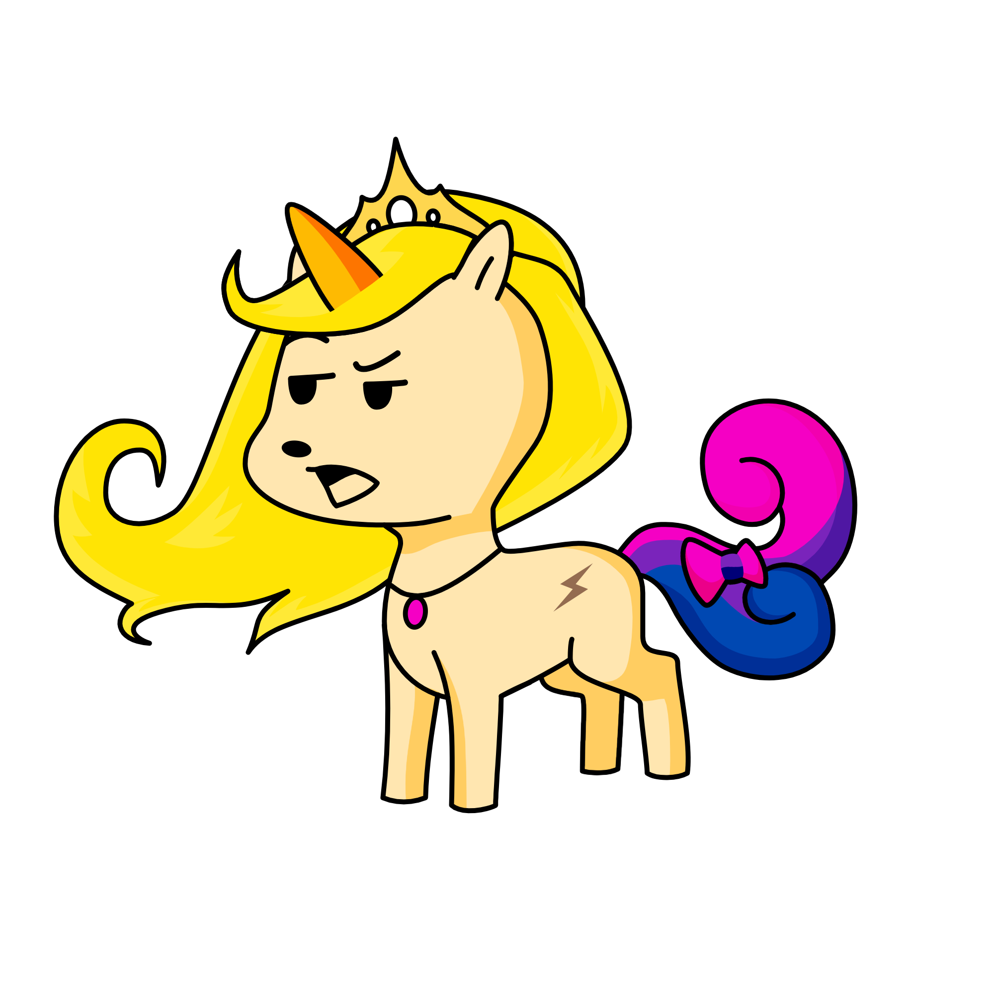 queen sassy, the unicorn
