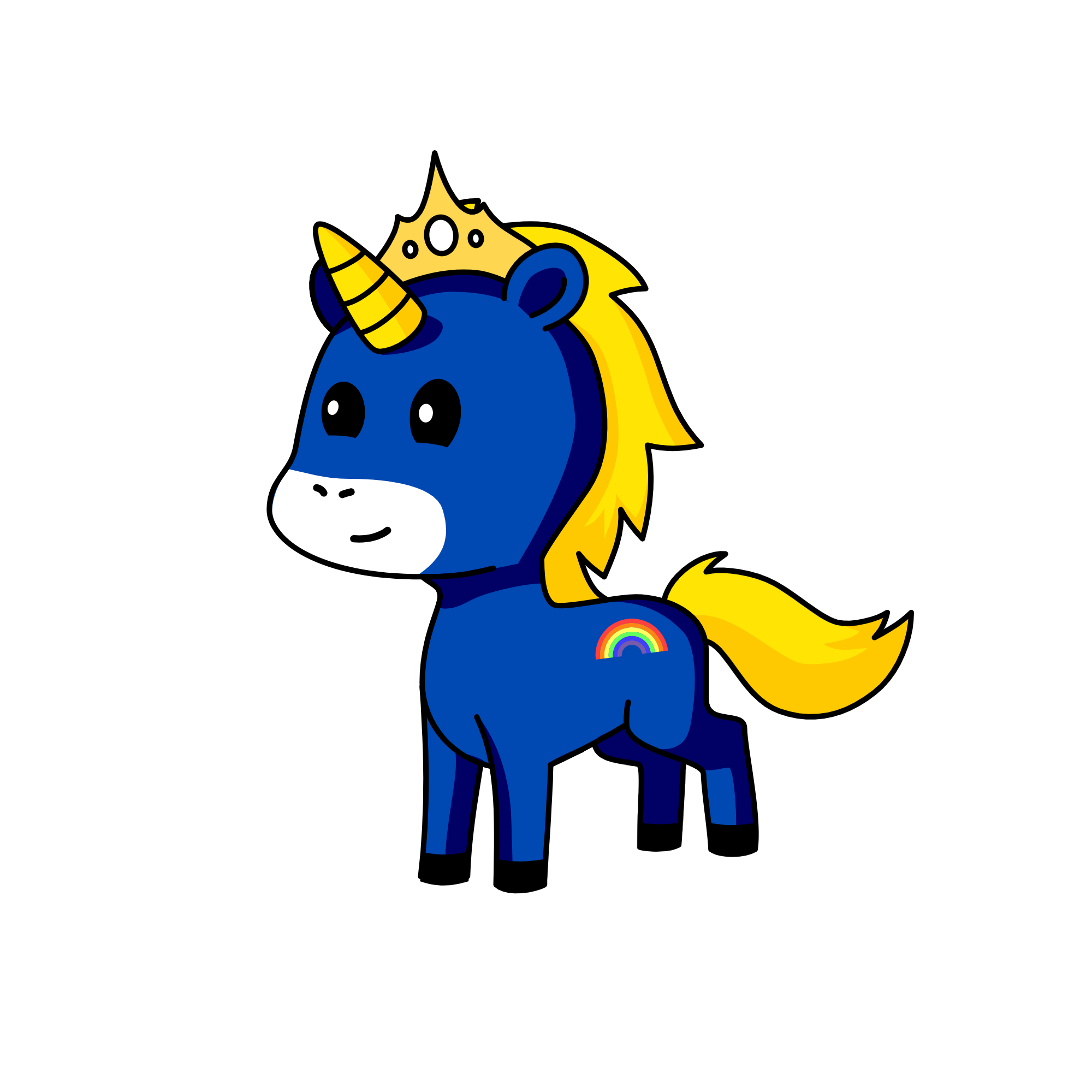 Happy , the unicorn