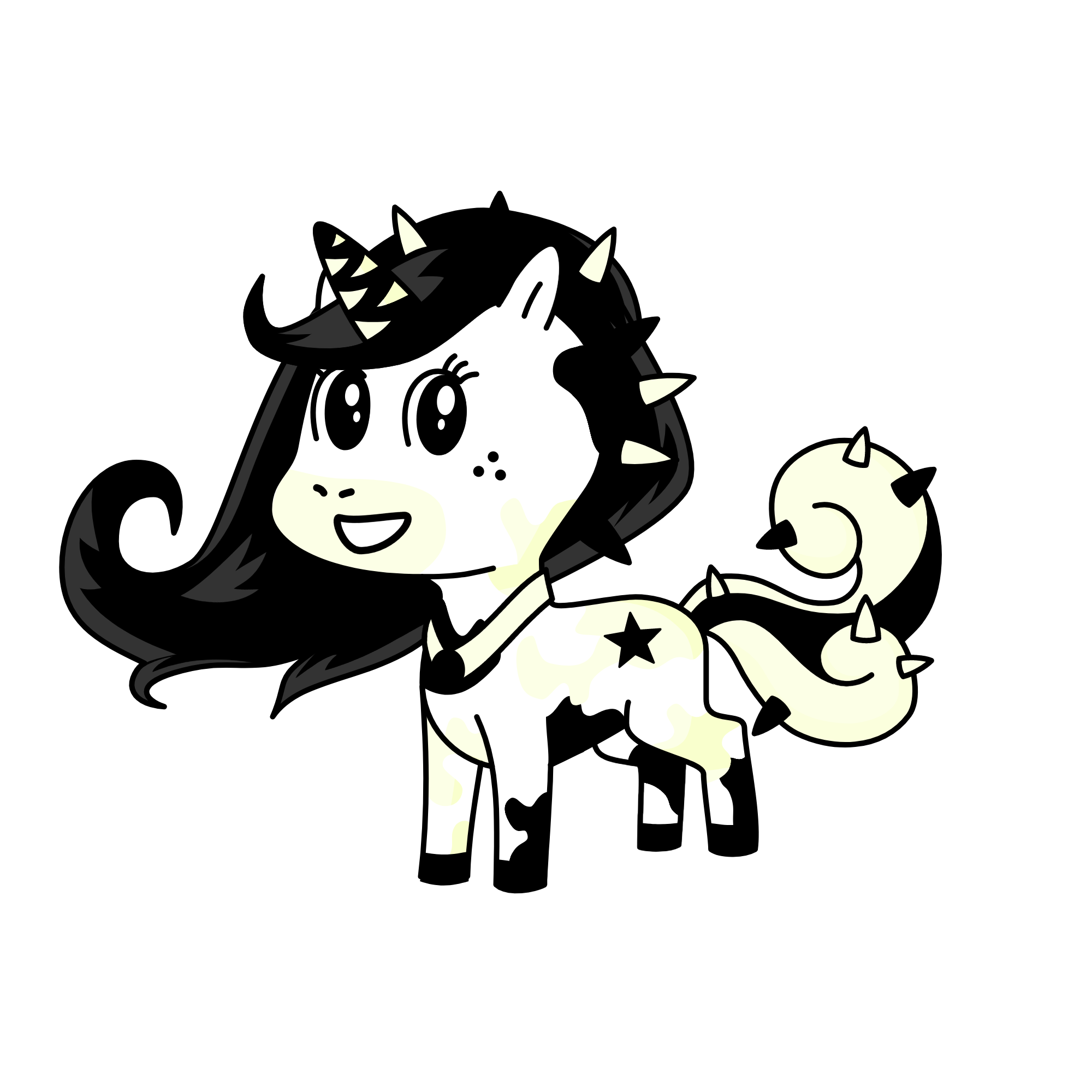 yin and yang, the unicorn