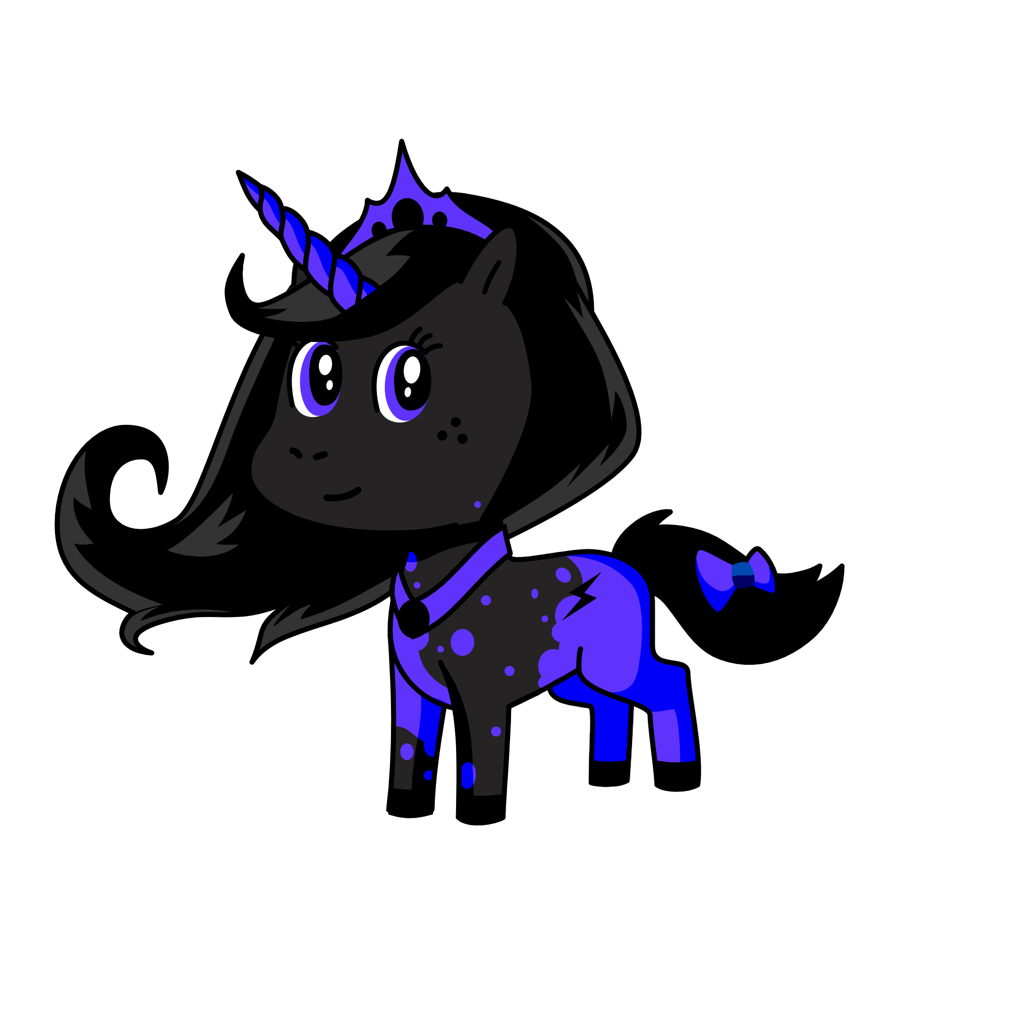 Queen of Darkness, the unicorn