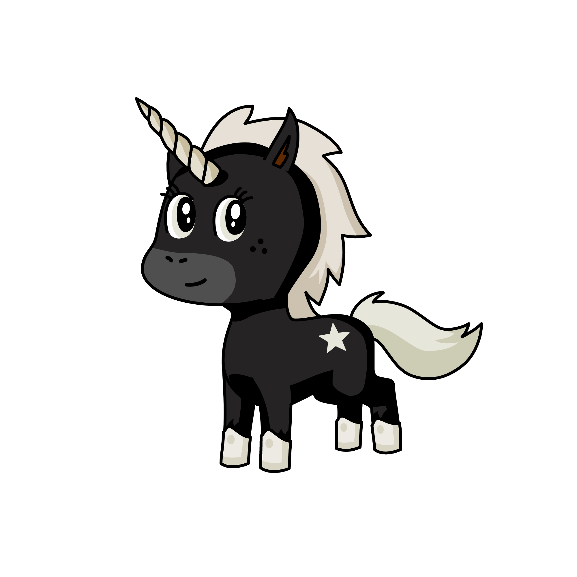 night rider prince of the night and brother to stargazer , the unicorn