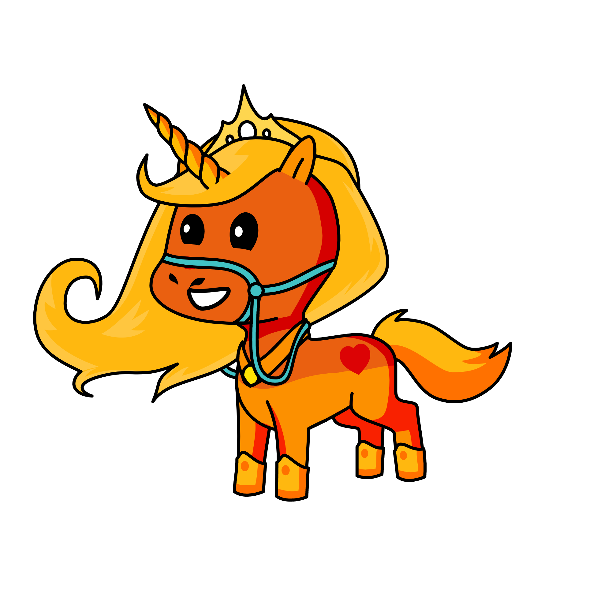 sunset, the unicorn