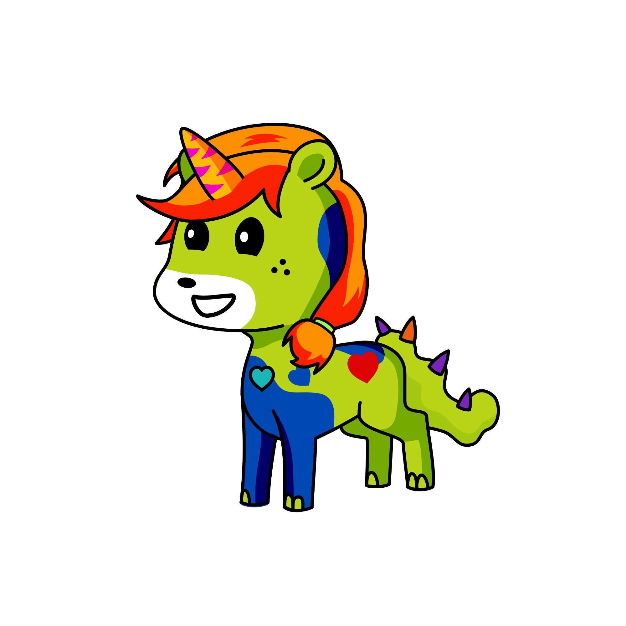 Mrs. Booger, the unicorn