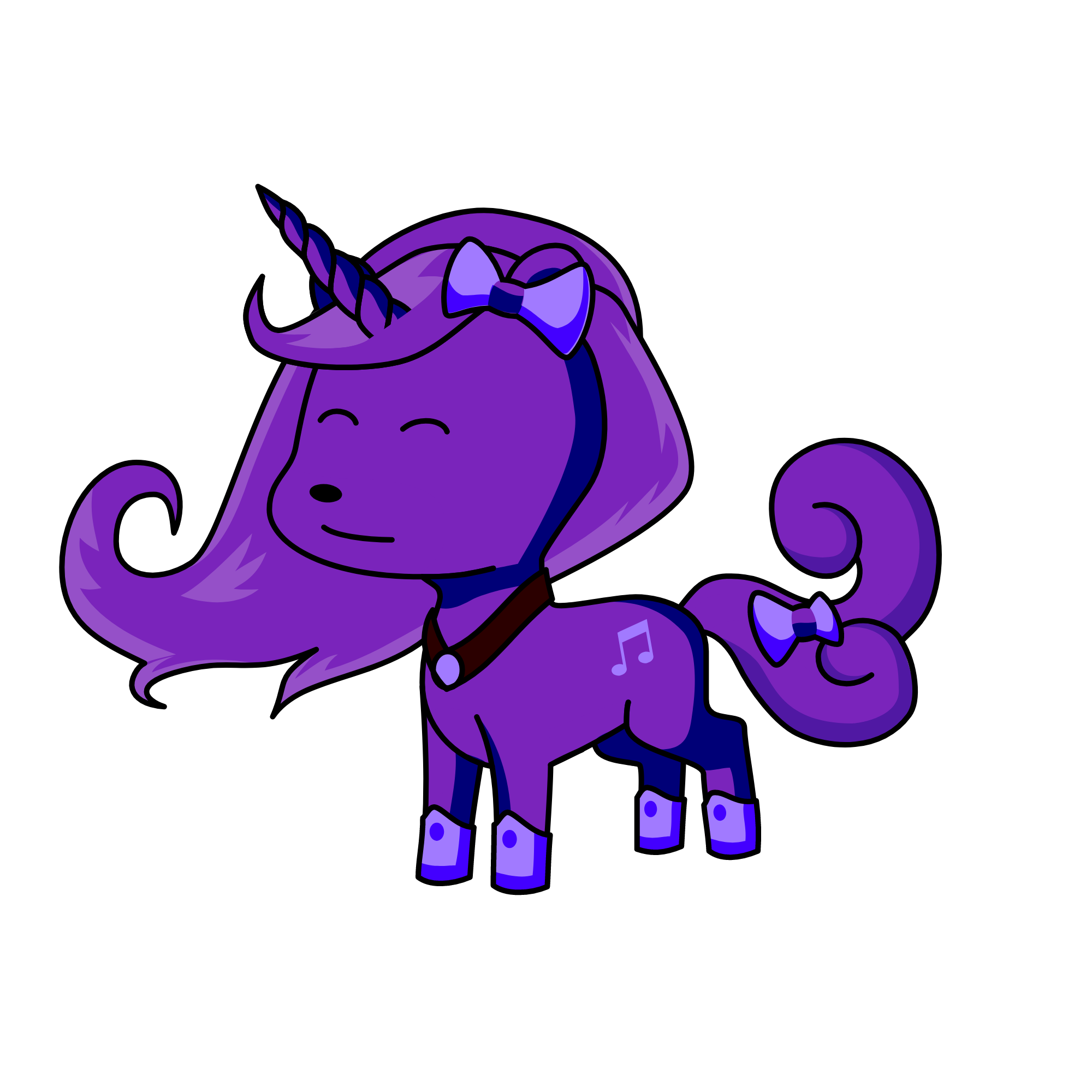 Purple Glob, the unicorn