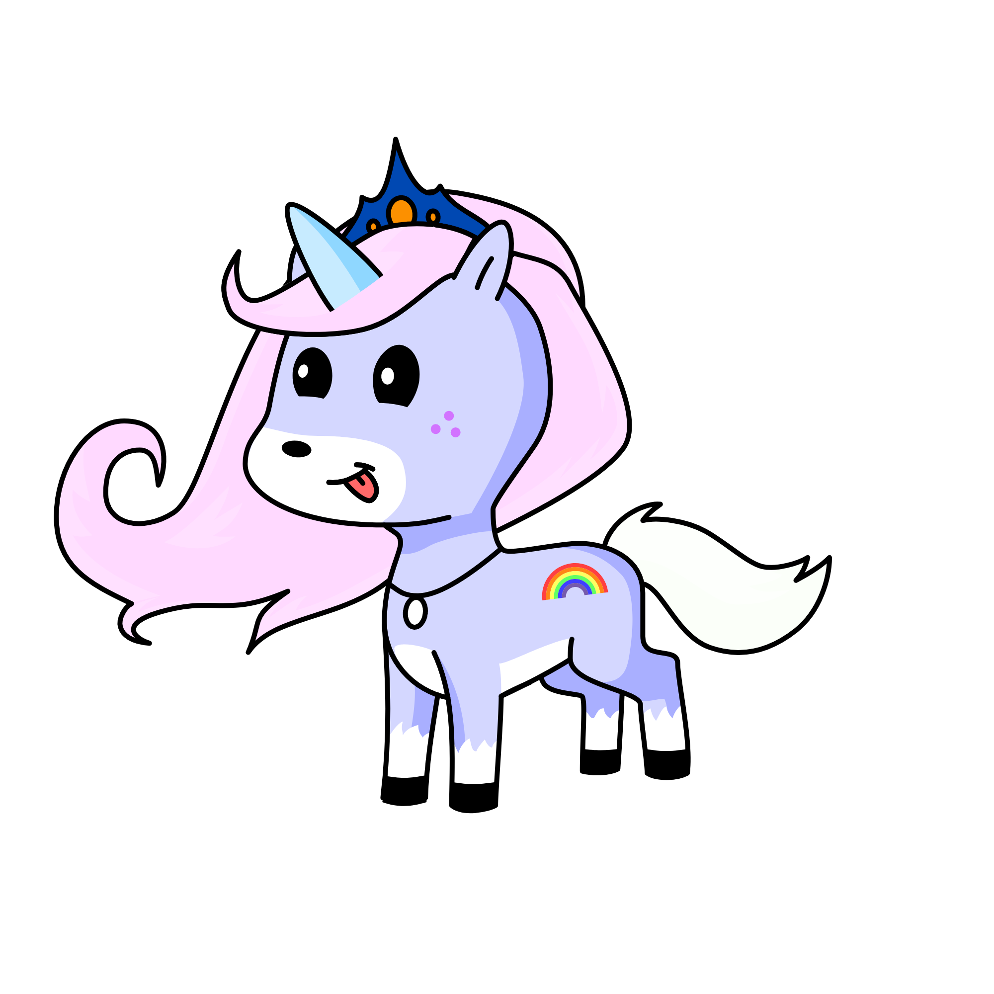 Violet, the unicorn