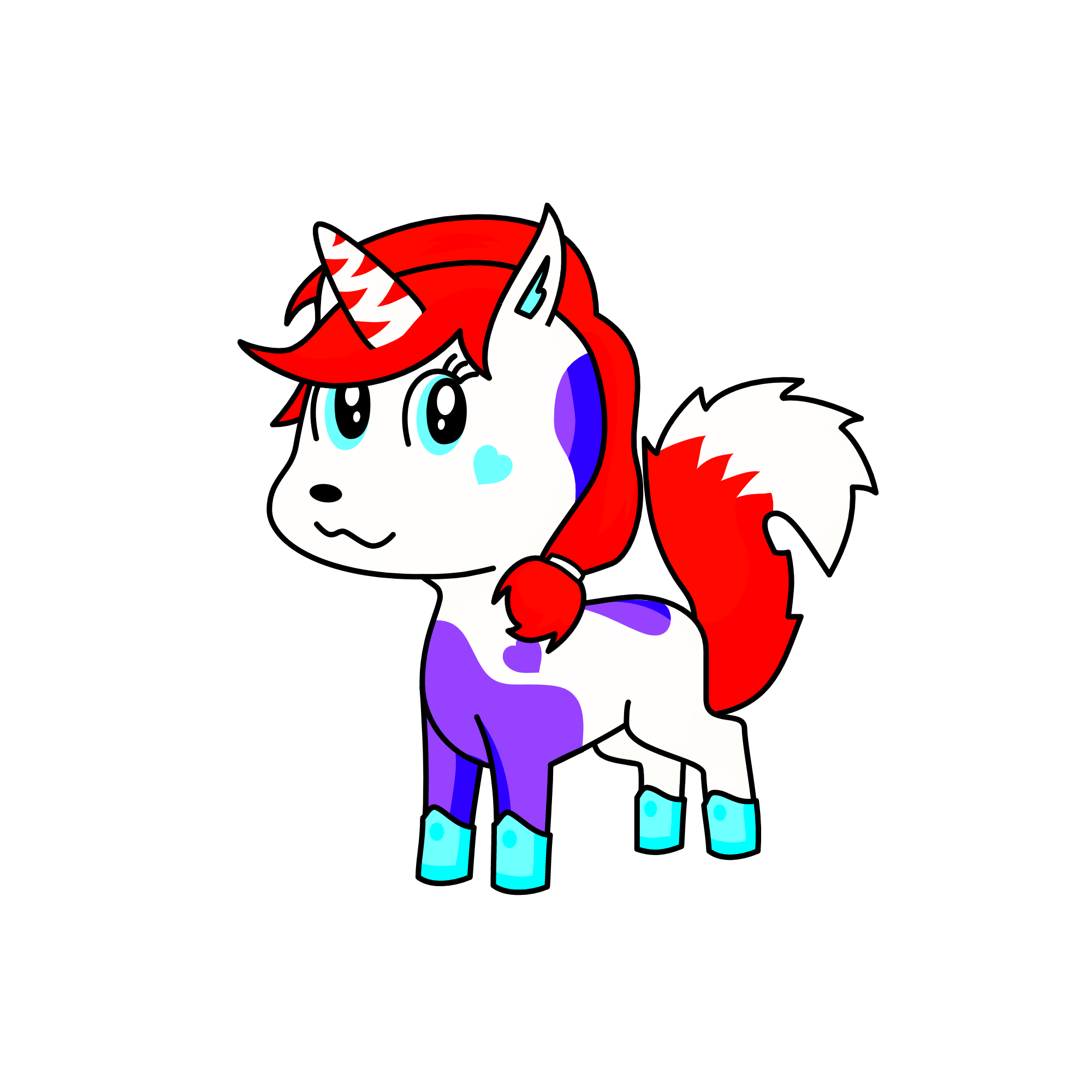 neutral cyan sans, the unicorn