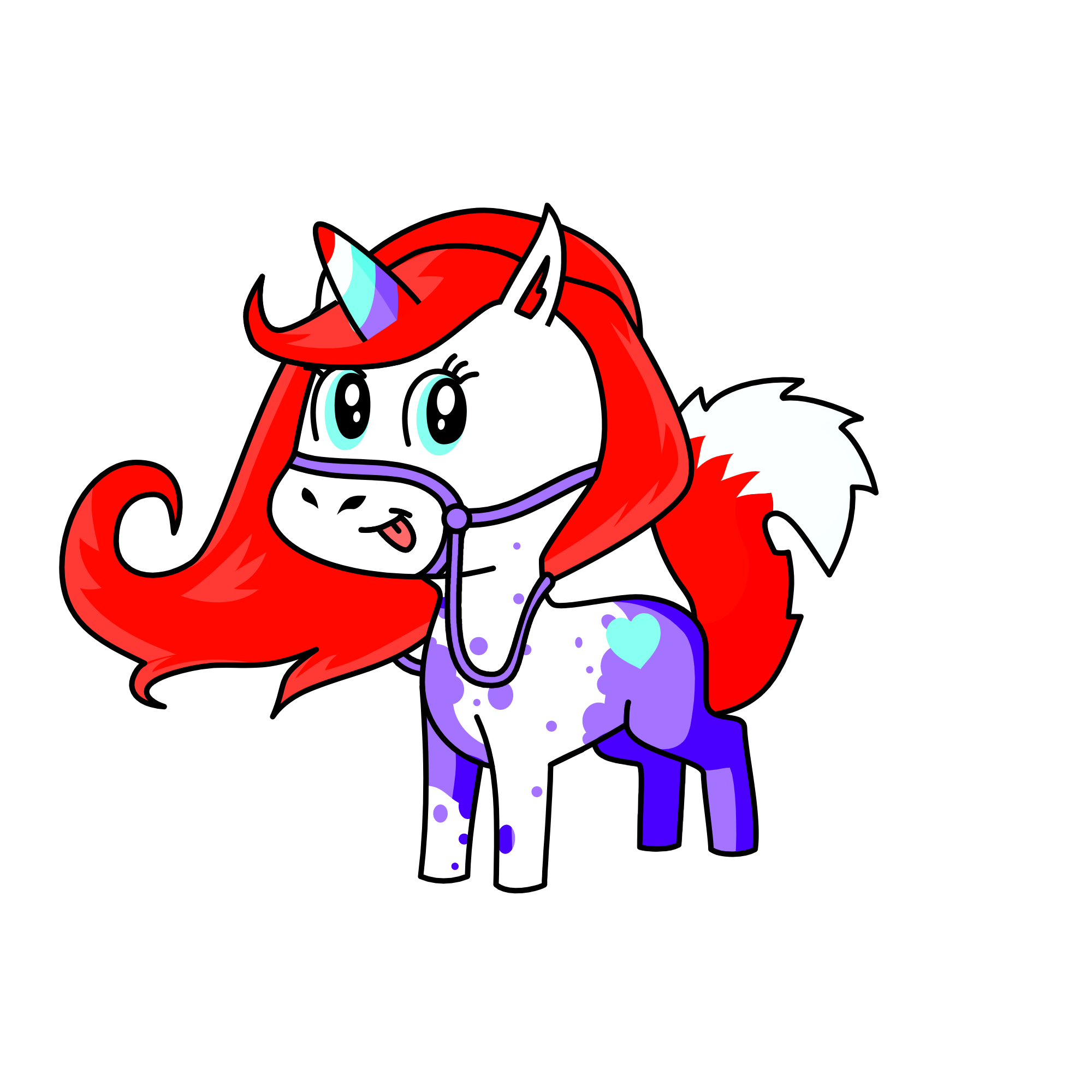 paccifist cyan sans, the unicorn