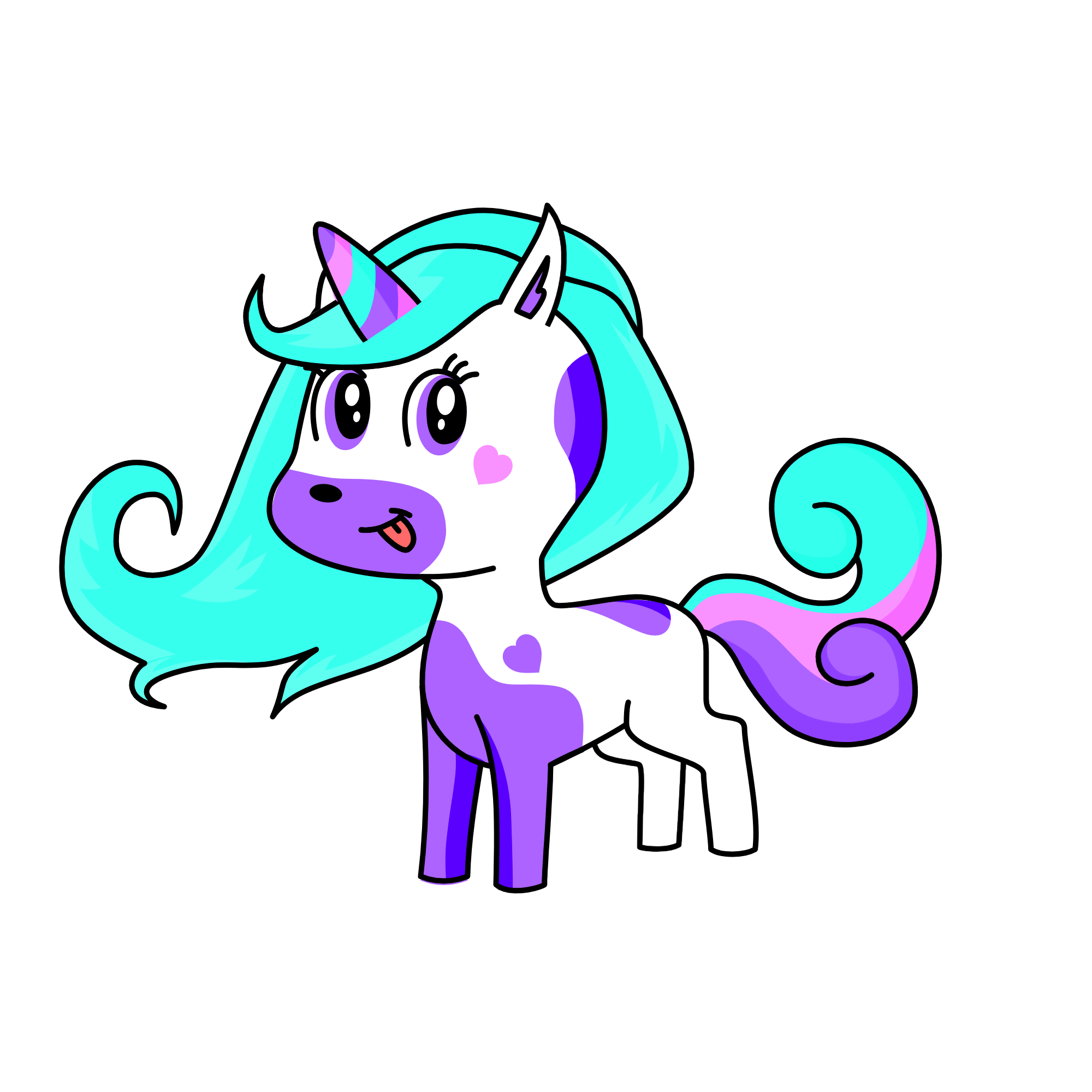 pasteltale sans, the unicorn