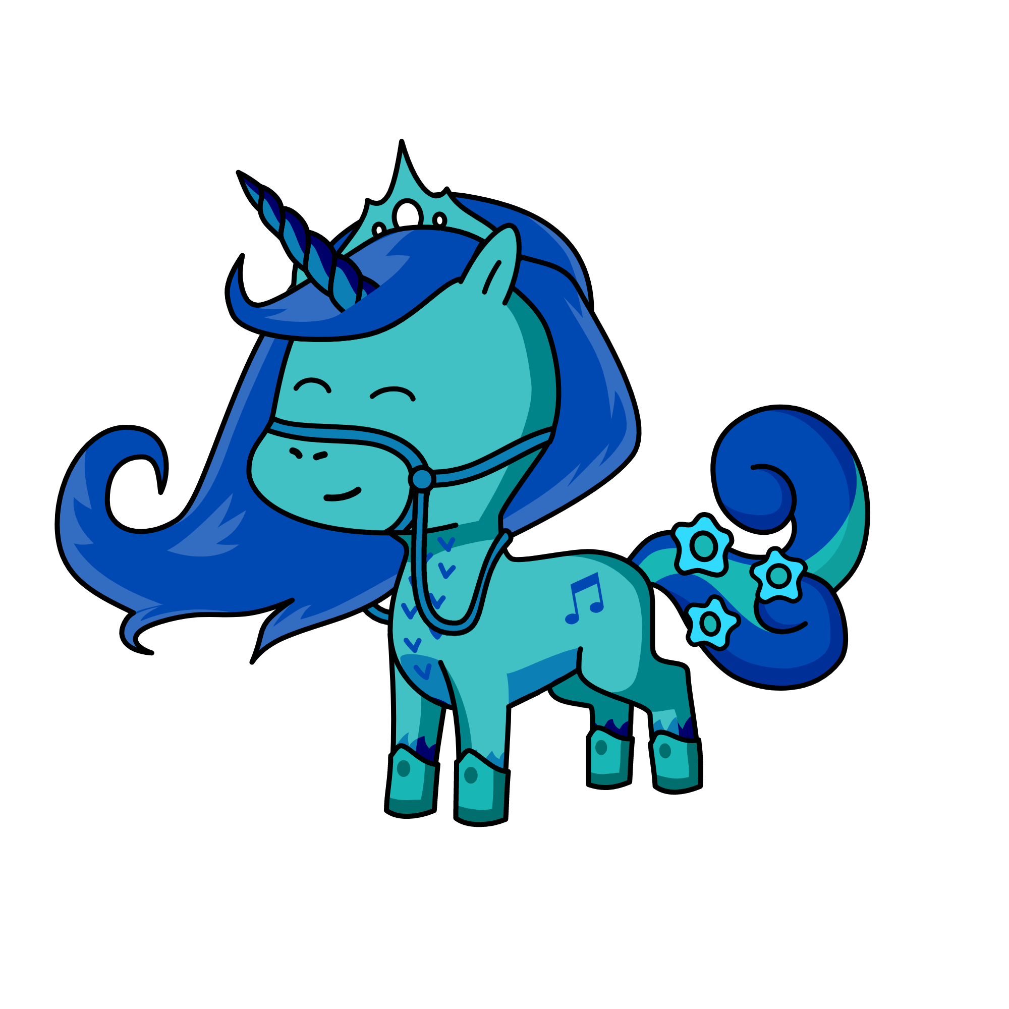 PRINCESS SNOWY, the unicorn