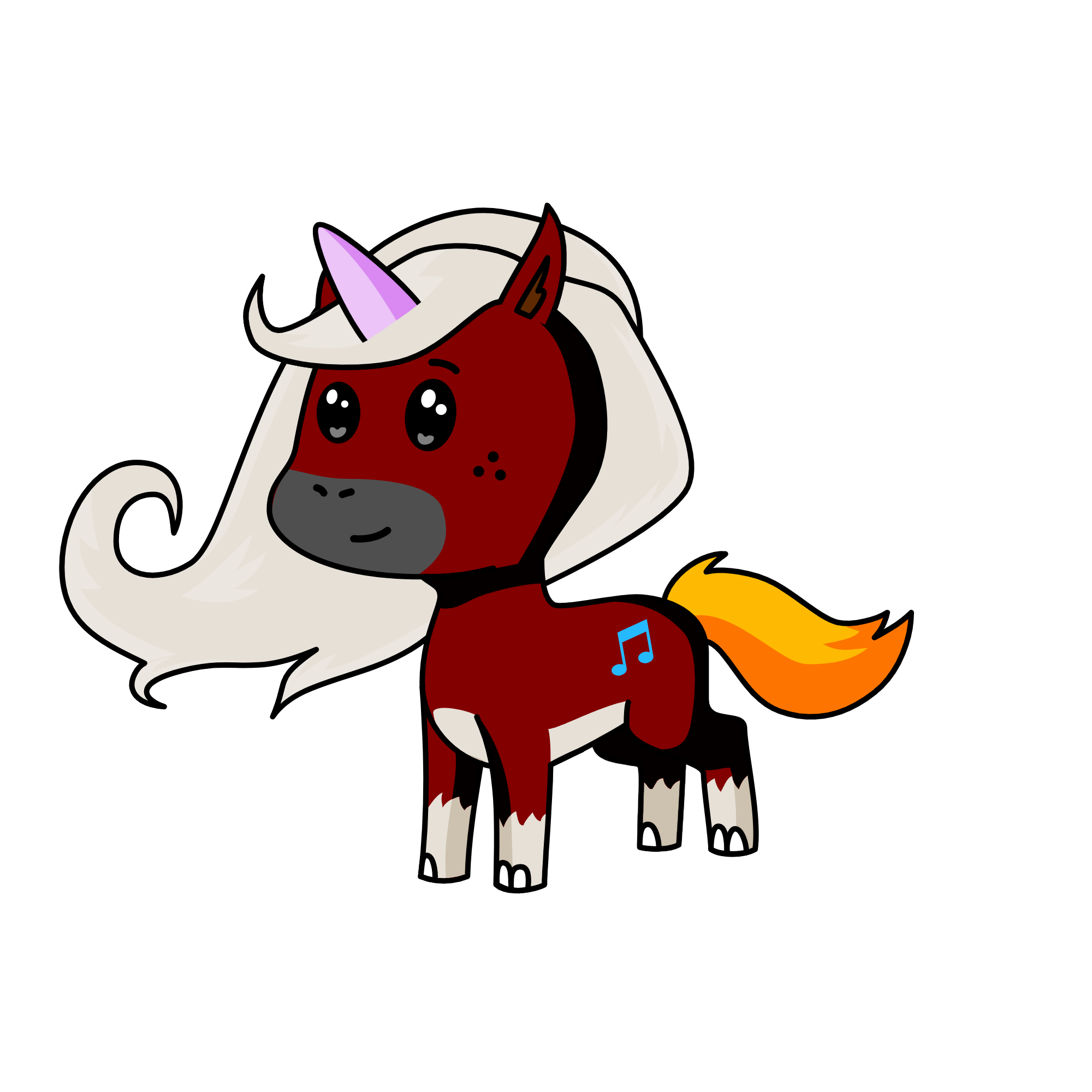 PRINCESS UNICORN, the unicorn