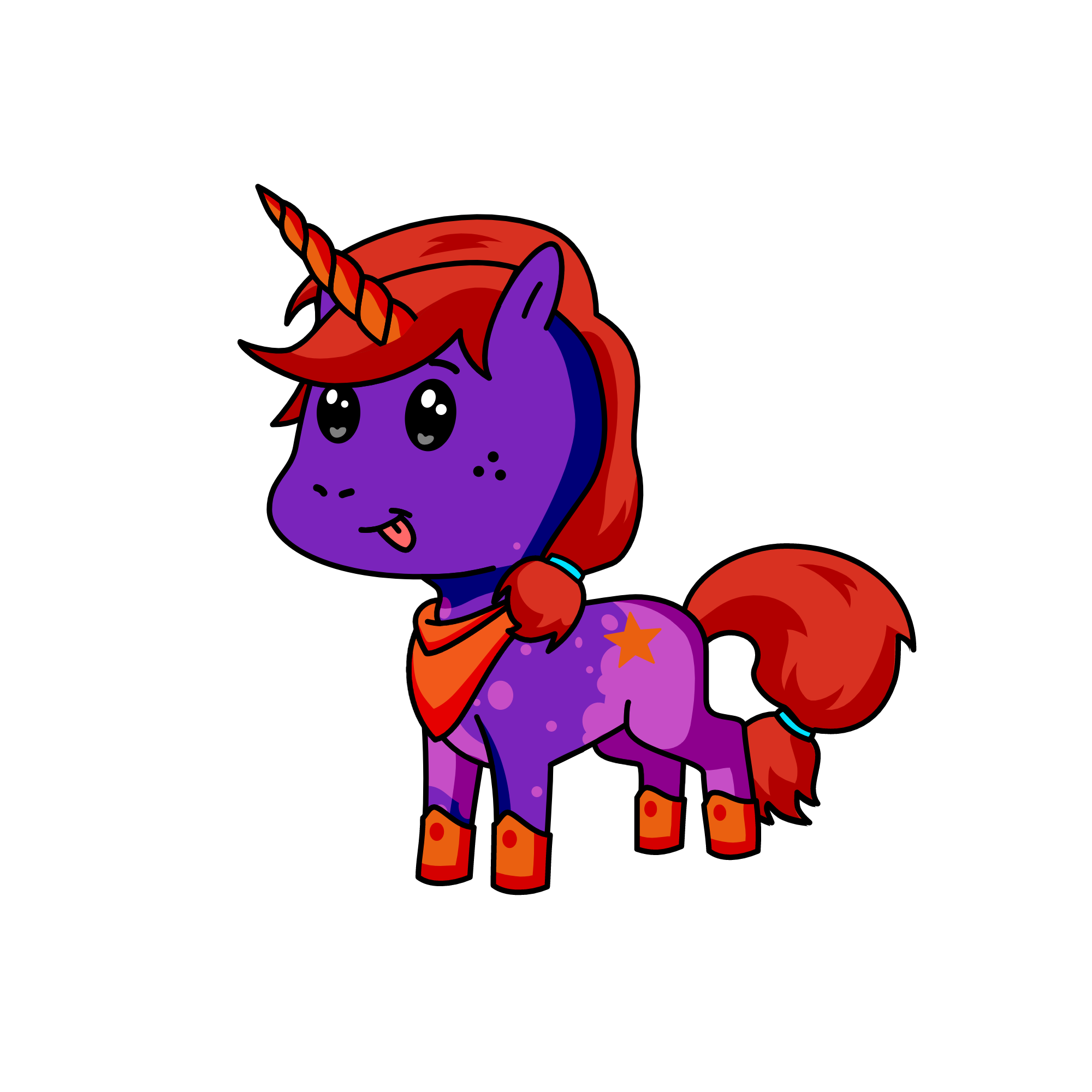 grape orange, the unicorn