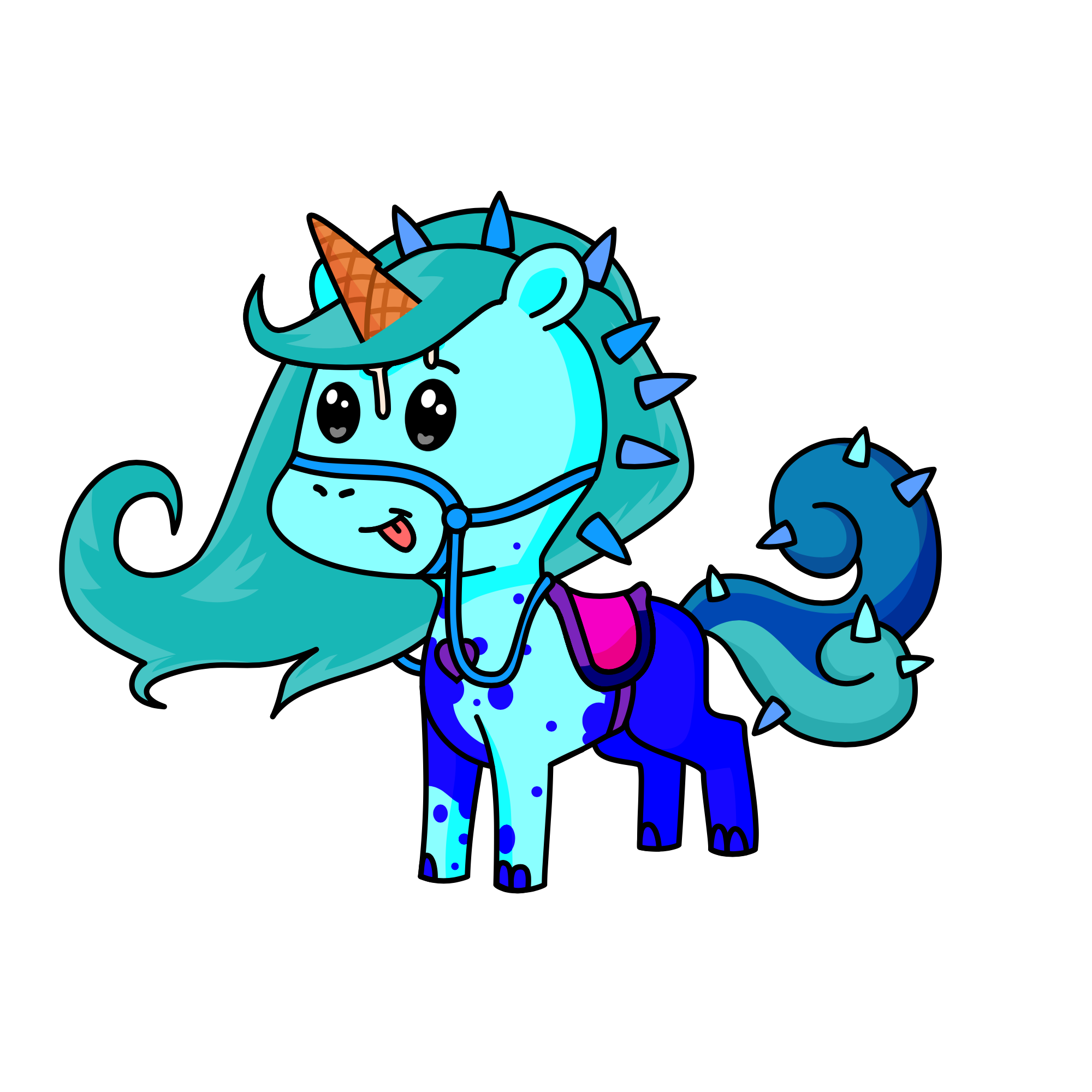 Tropical icecream, the unicorn