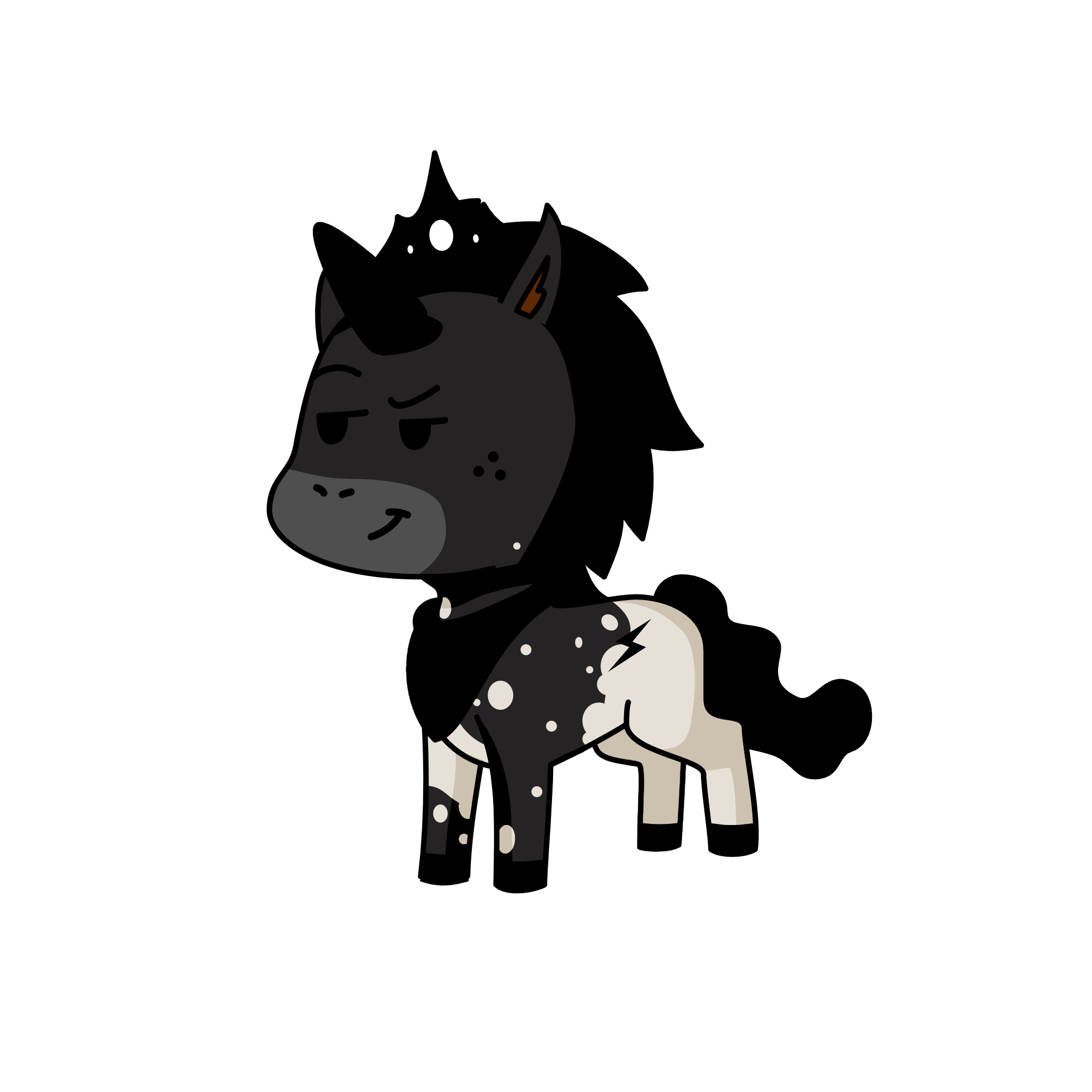 QUEEN NIGHT, the unicorn