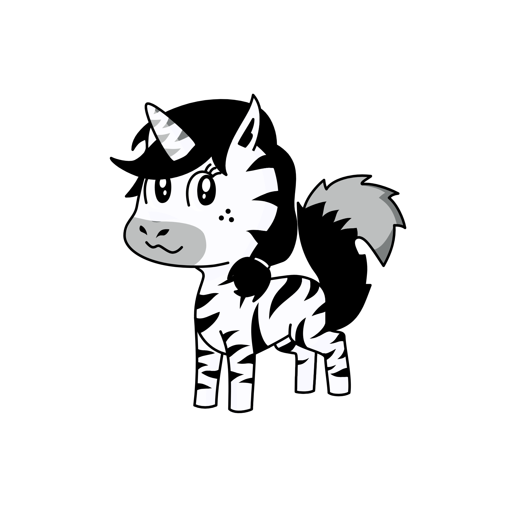 zebra, the unicorn