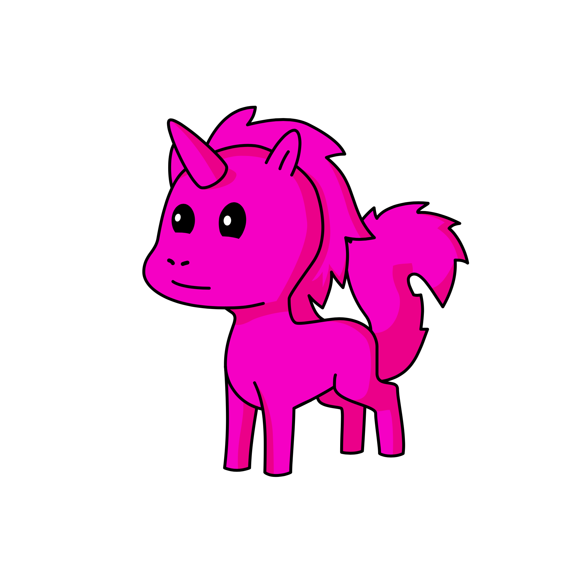 Pinky, the unicorn