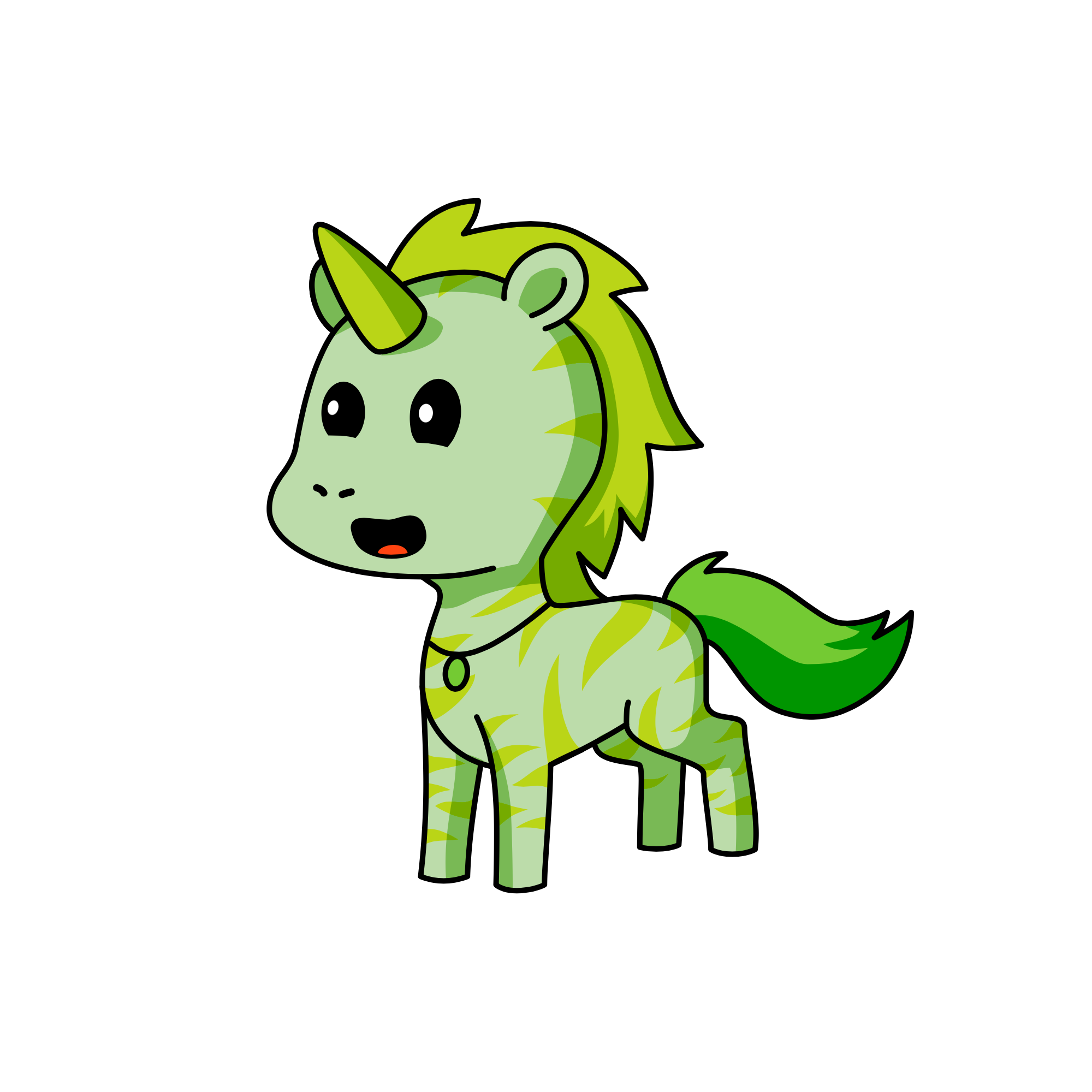 JUNGLE tiger, the unicorn