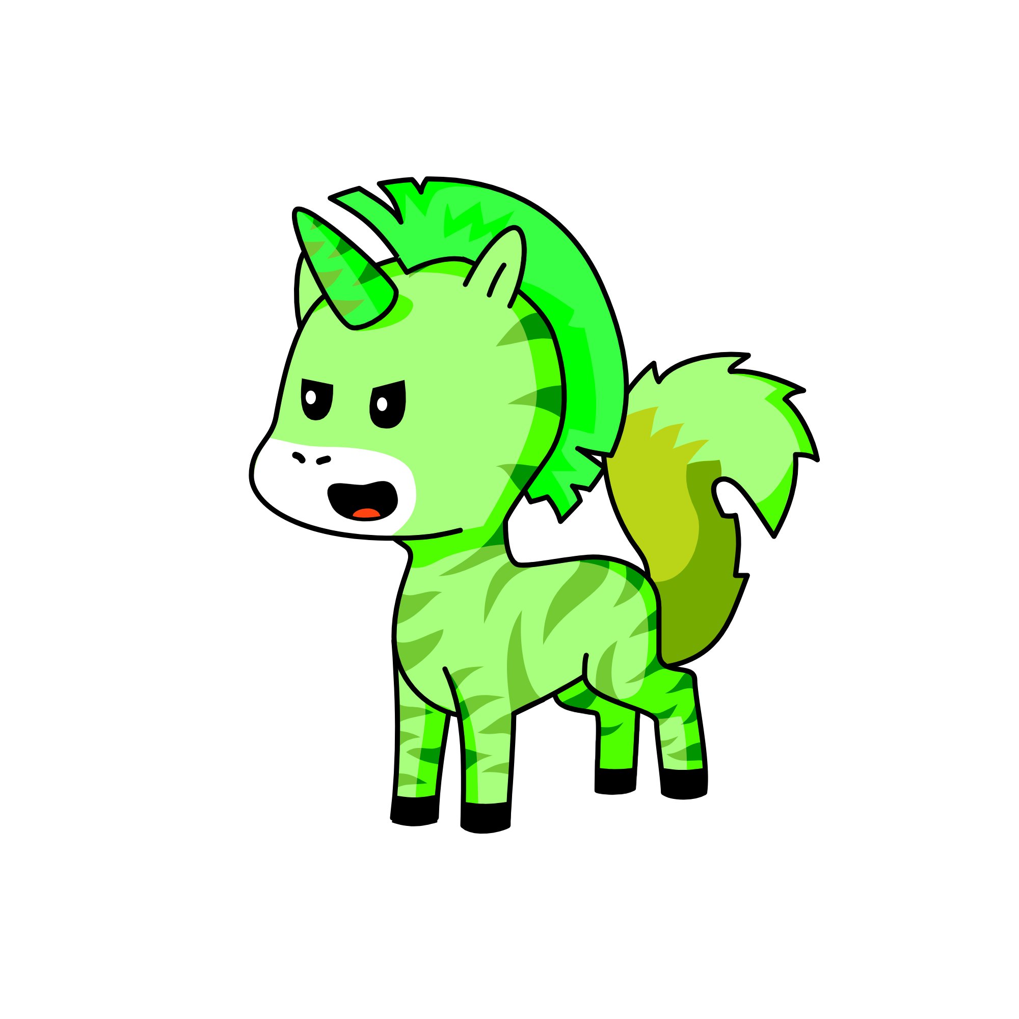 tiger, the unicorn