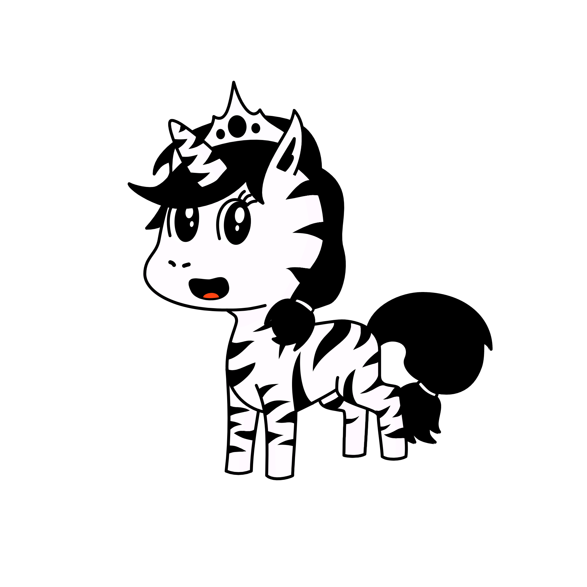 blacky/white, the unicorn