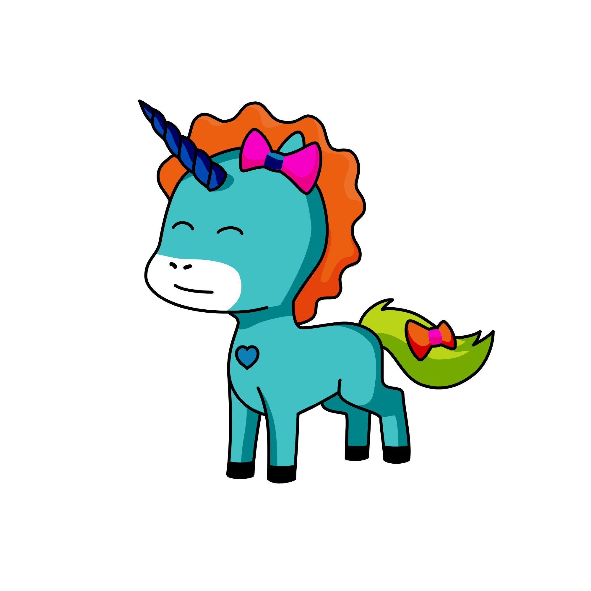 Majestic kicko, the unicorn