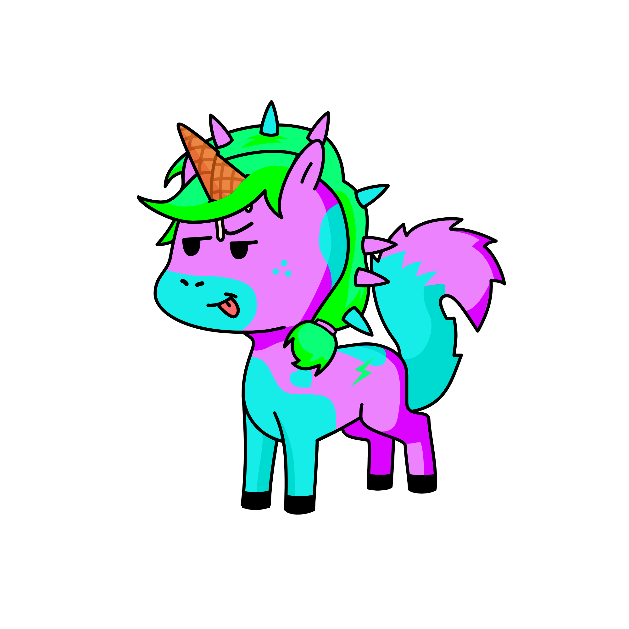 Mintberry, the unicorn