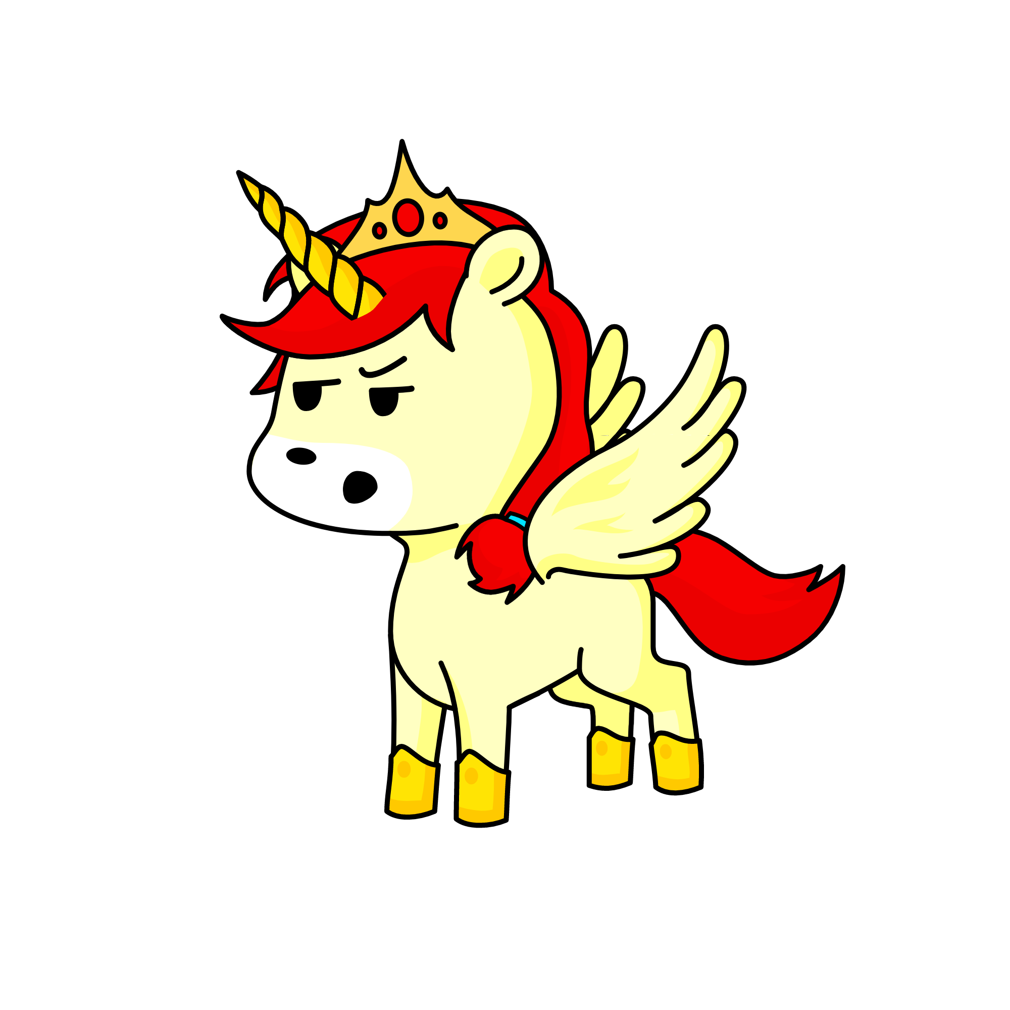 rose, the unicorn