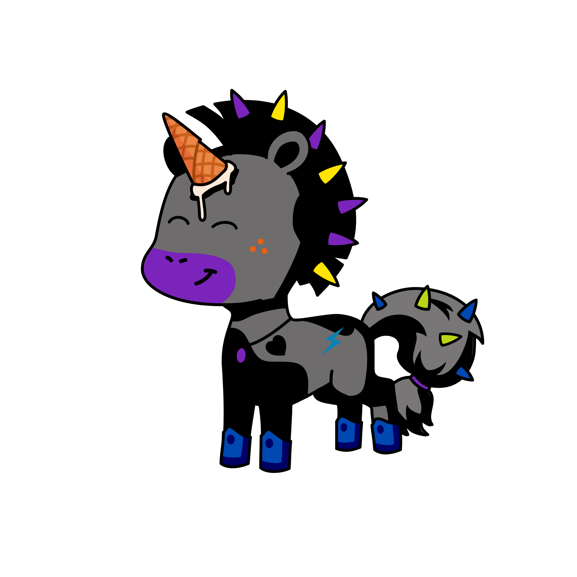 Lobito(Hijo menor de Lobo y hermano menor de lobita), the unicorn