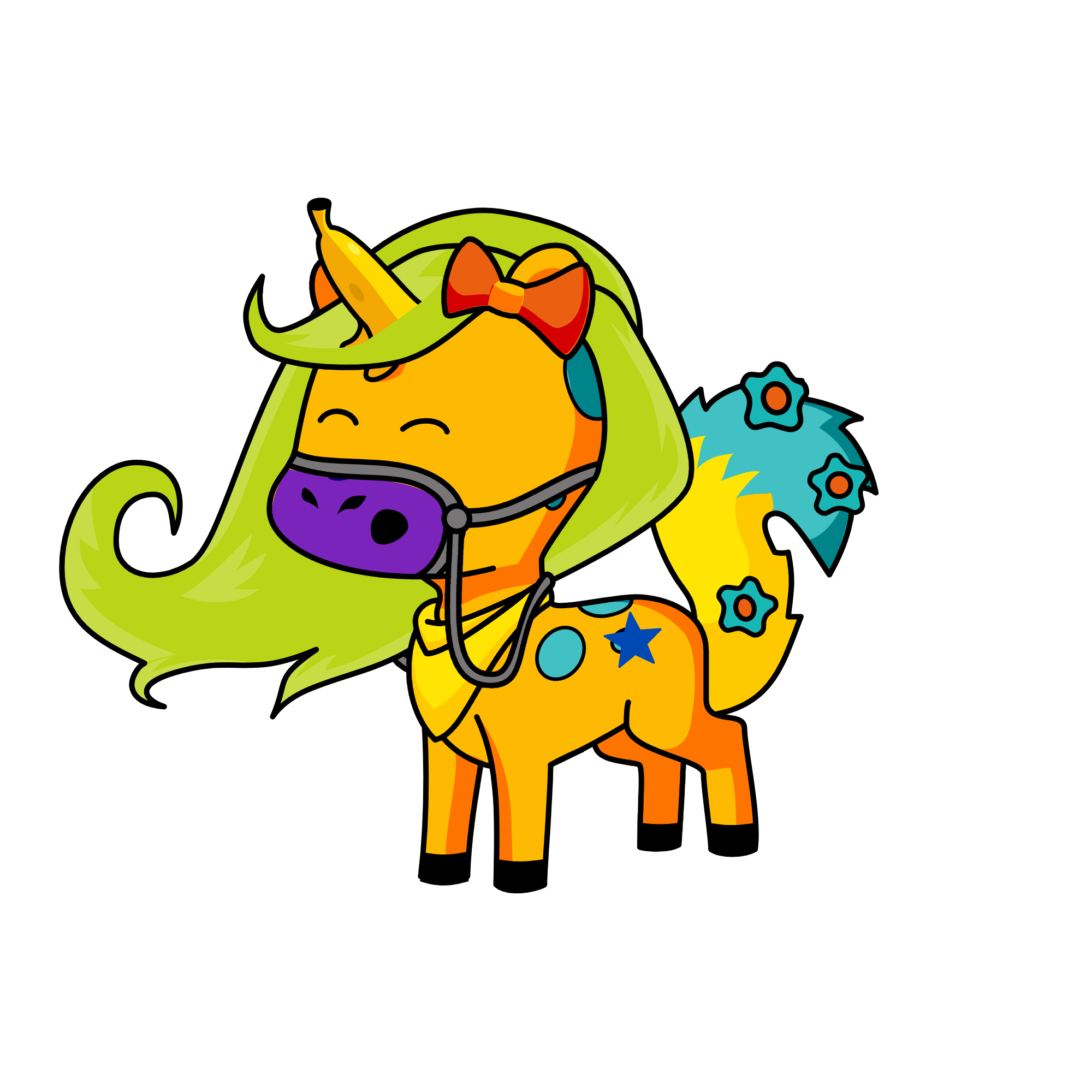 Linda flor (Cuidadora amiga y muchos mas de la familia LILI osea todos los unicornios q LILI creo), the unicorn