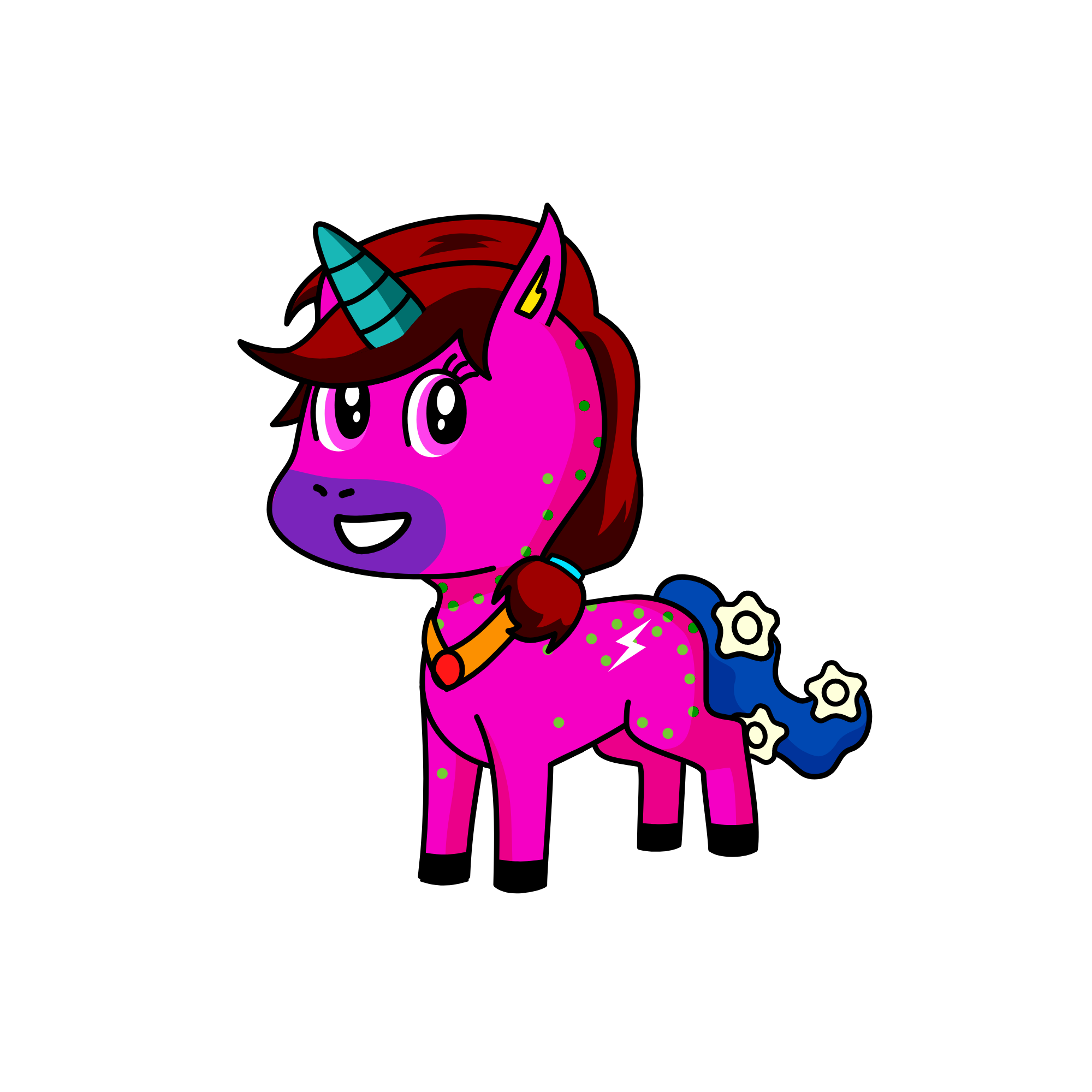 Party Flower, the unicorn