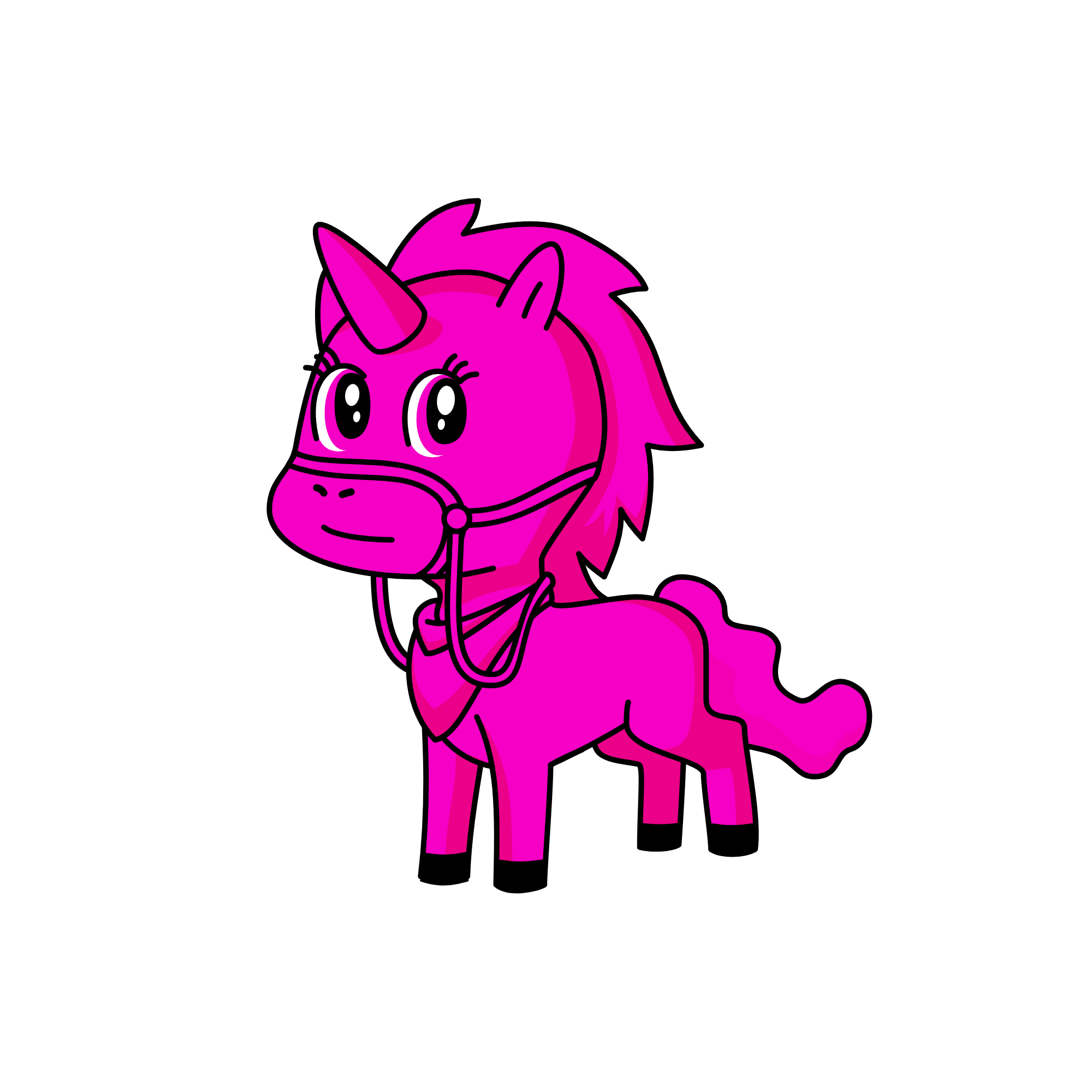 Pinkness, the unicorn