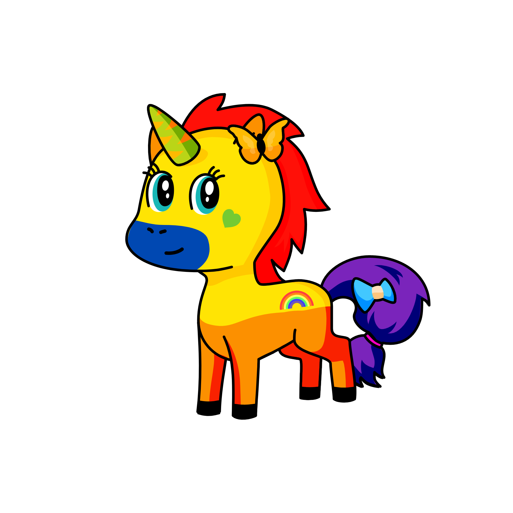 rainbow, the unicorn